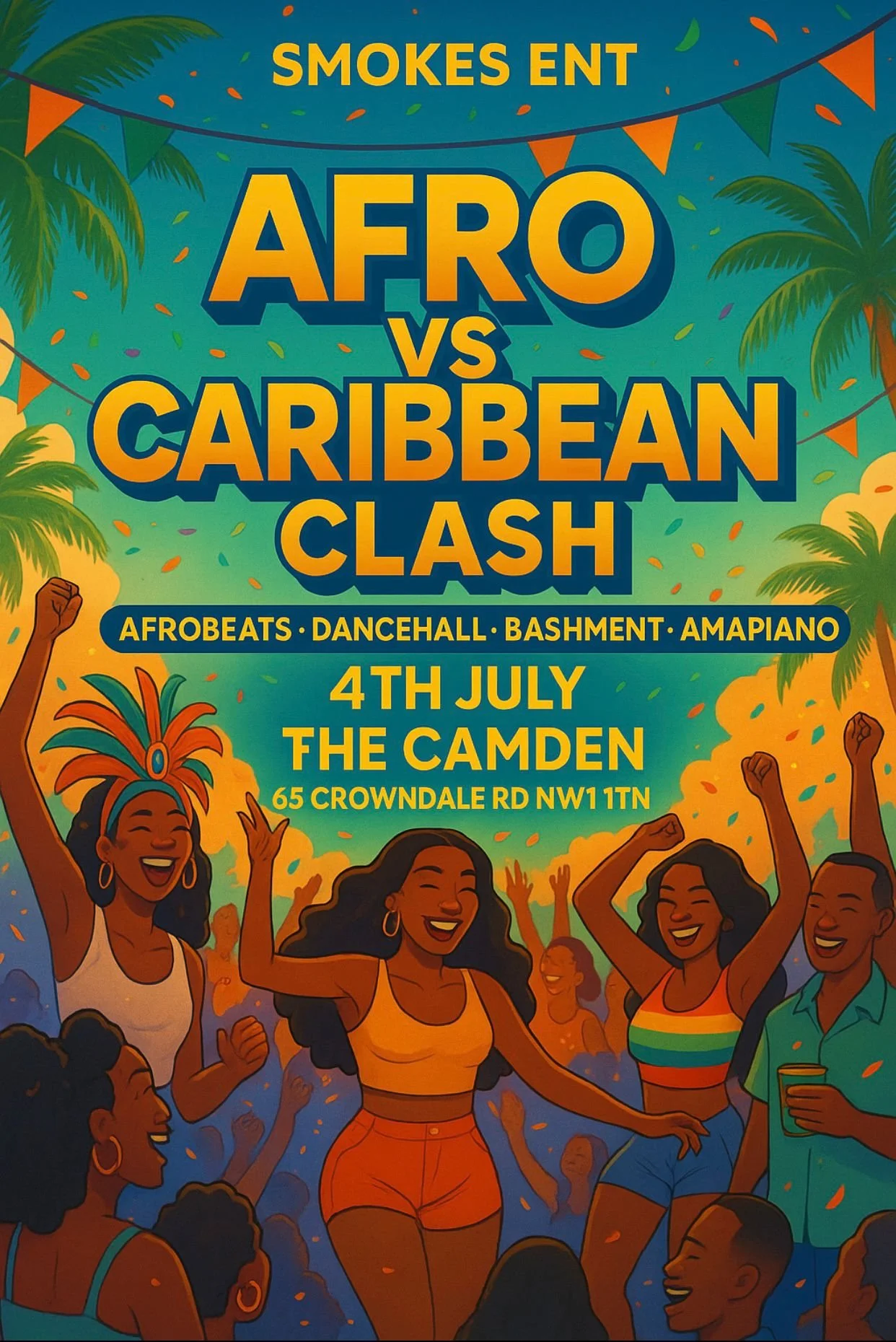AFRO VS CARIBBEAN CLASH – 4TH JULY BASHMENT & AMAPIANO SHOWDOWN
