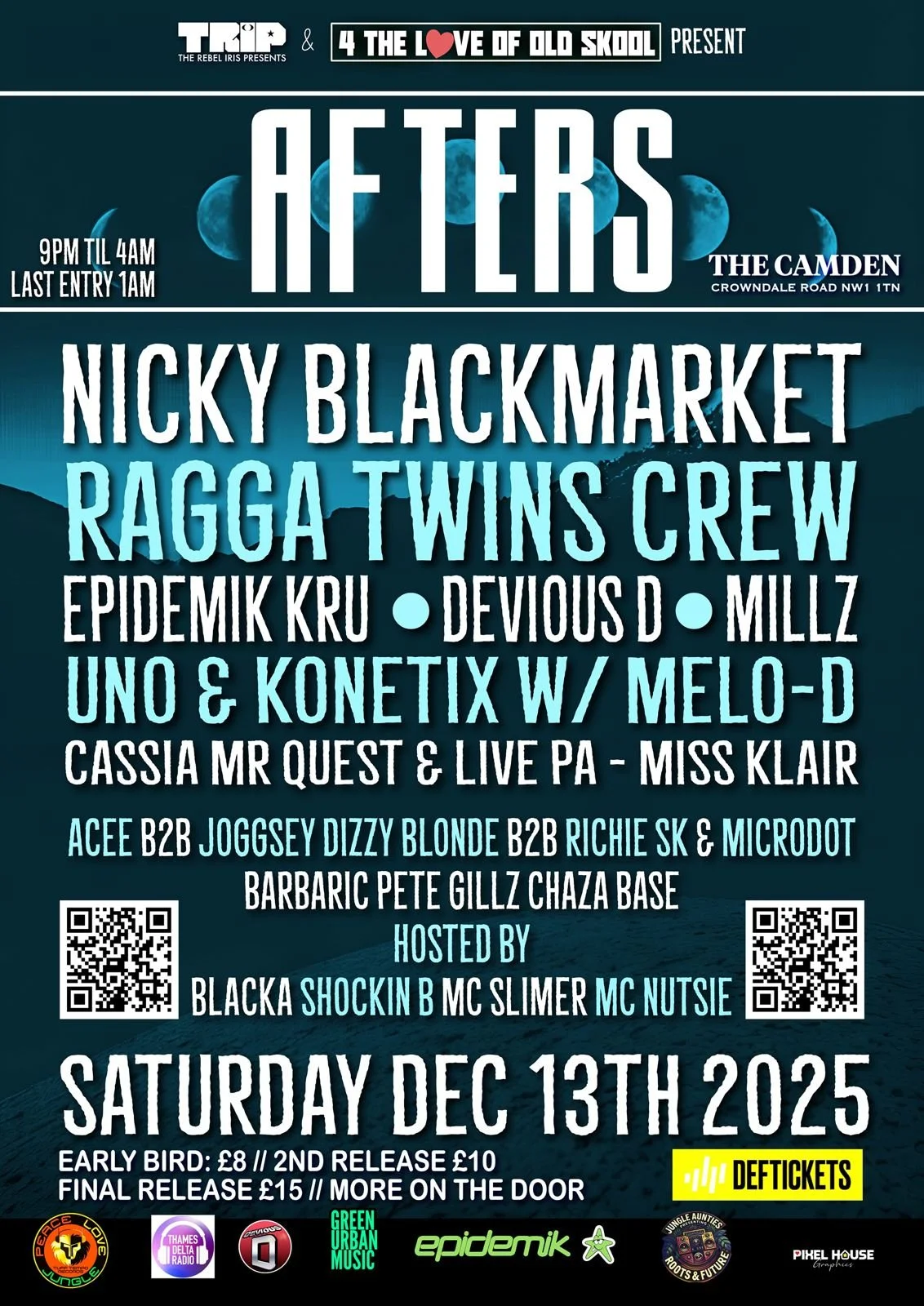 AFTERS: Nicky Blackmarket • Ragga Twins Crew • Epidemik Kru | The Camden