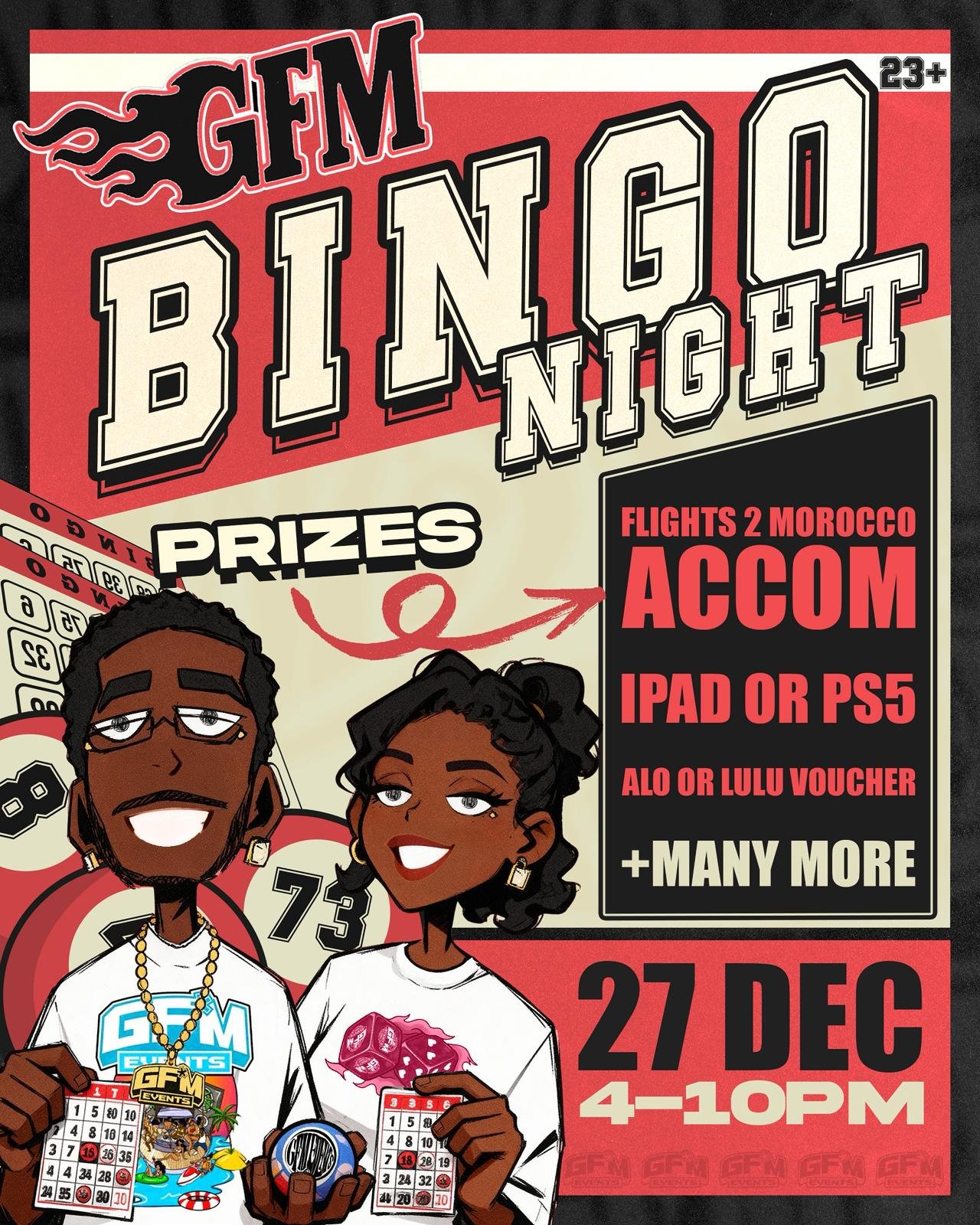 GFM Bingo Night – Big Prizes, Big Energy & End-of-Year Fun | 27 December