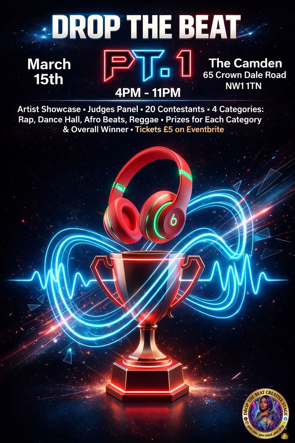 Drop The Beat PT.1 – Live Artist Showcase & Competition at The Camden