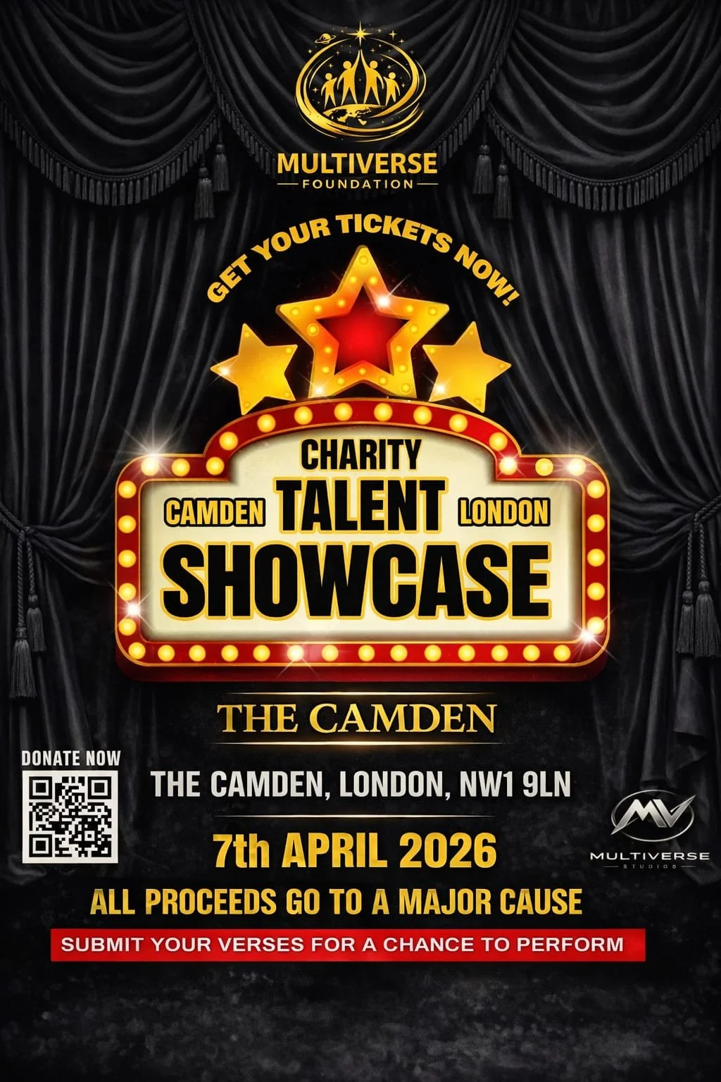 Camden Charity Talent Showcase 2026 | 7 April | The Camden London