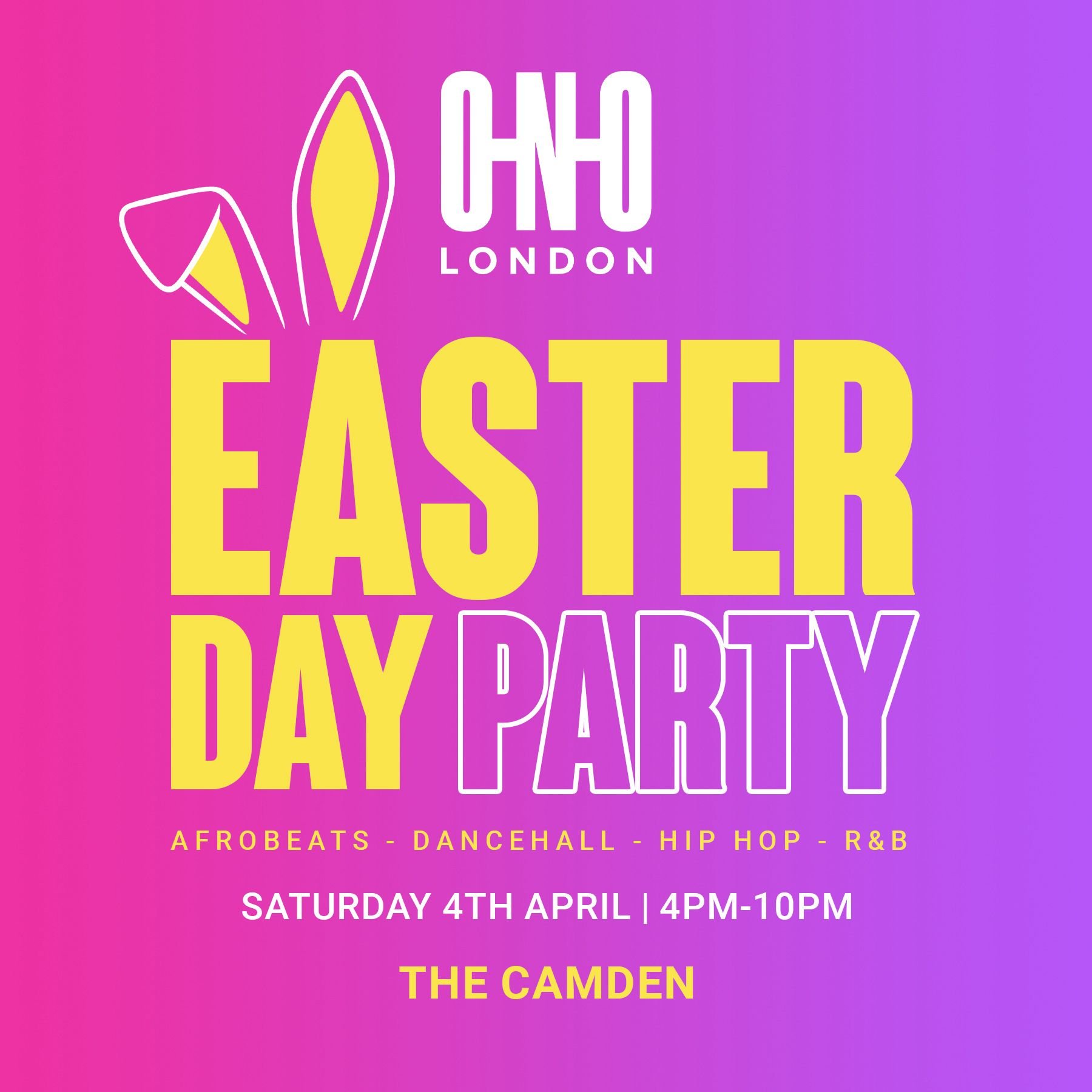 Easter Day Party London 2026 | Free B4 5PM with a Ticket | The Camden