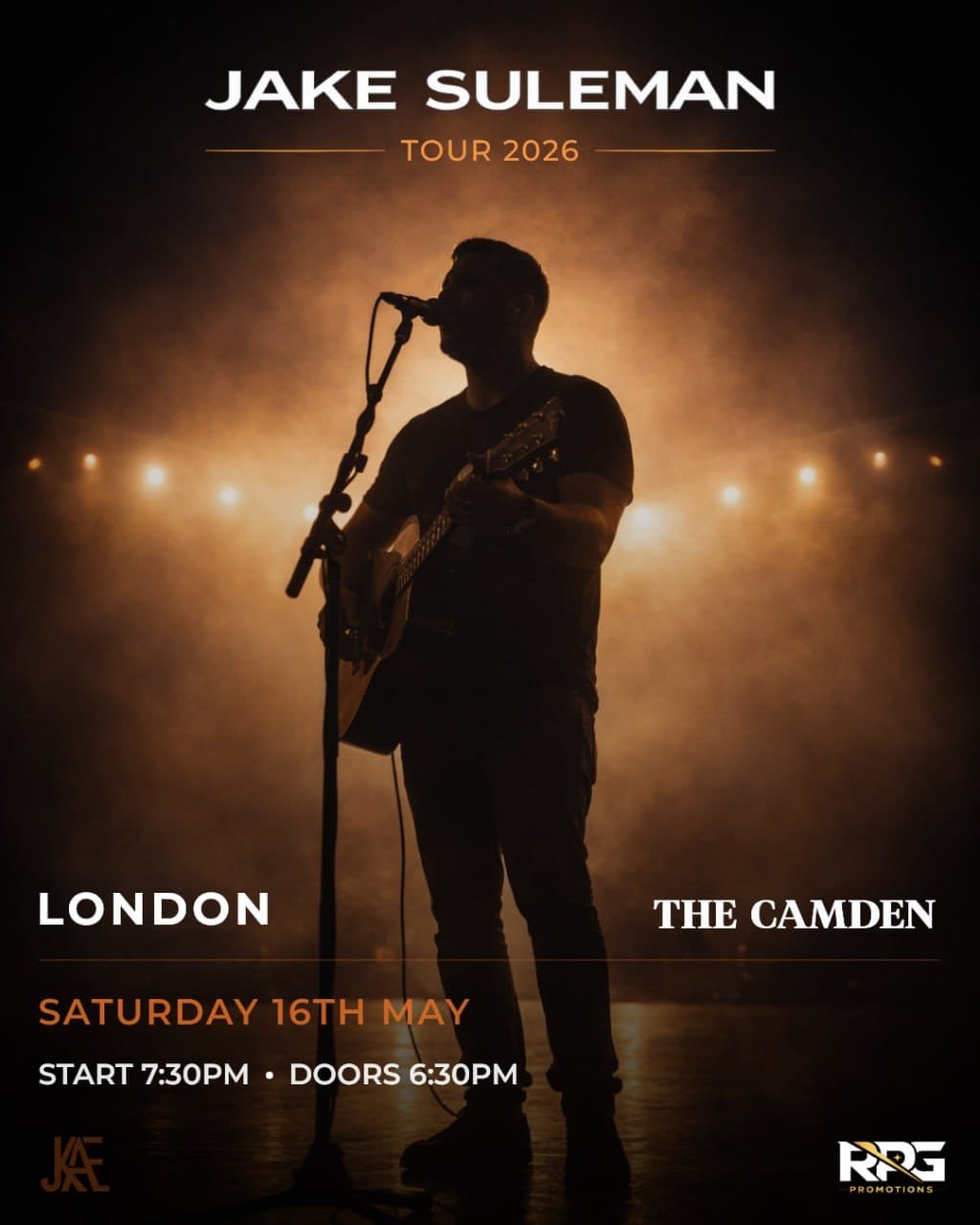 Jake Suleman Live in London | Tour 2026