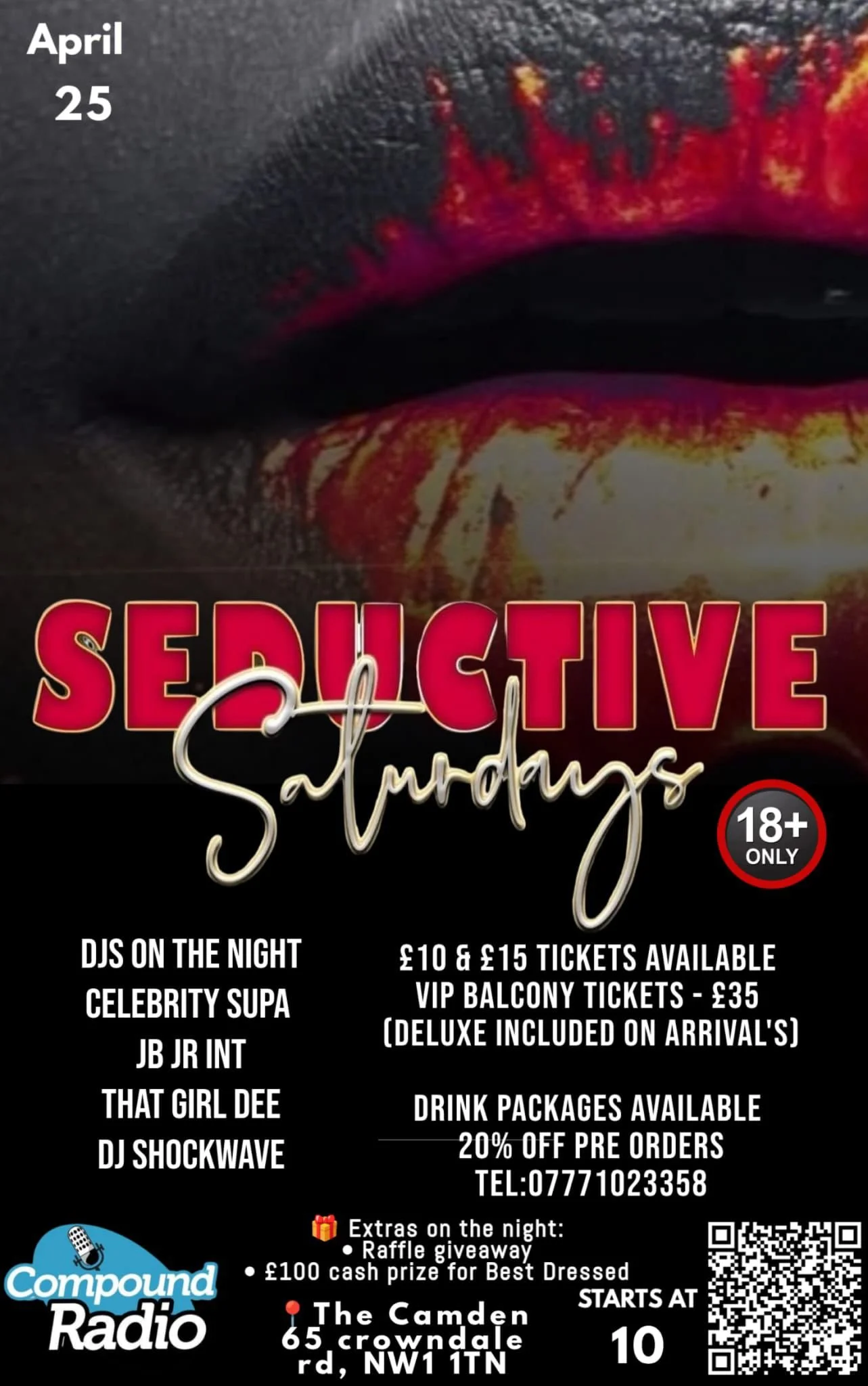 Seductive Saturdays London | 25 April 2026 