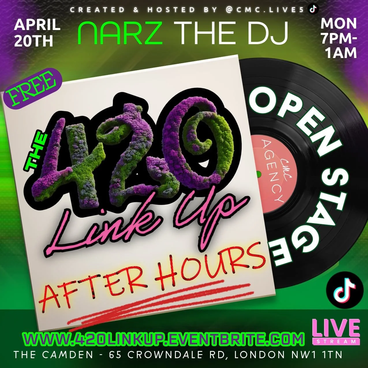 420 Link Up - After Hours at The Camden | 20 April 2026