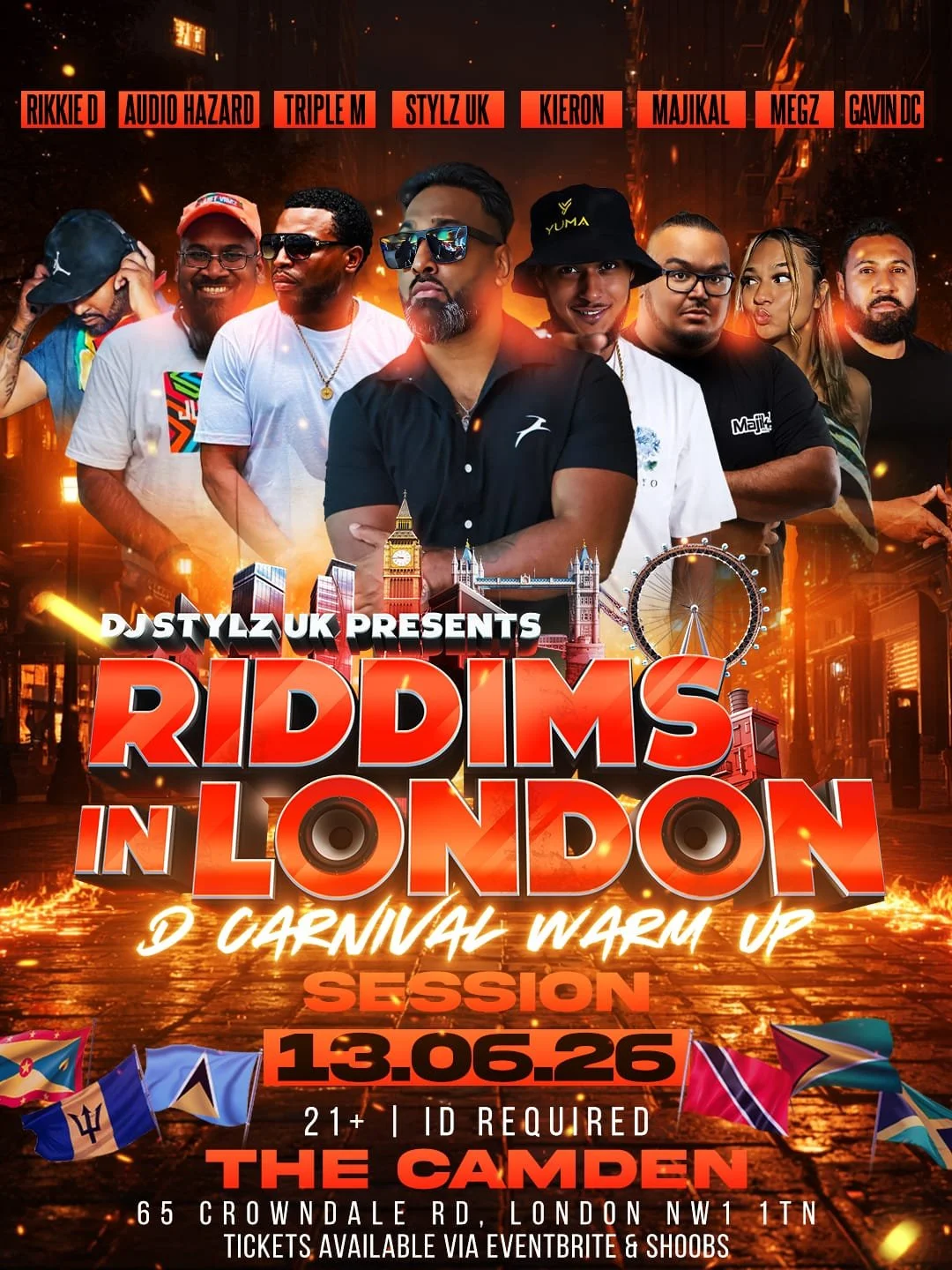 RIDDIMS IN LONDON - D CARNIVAL WARM UP SESSION 2026!