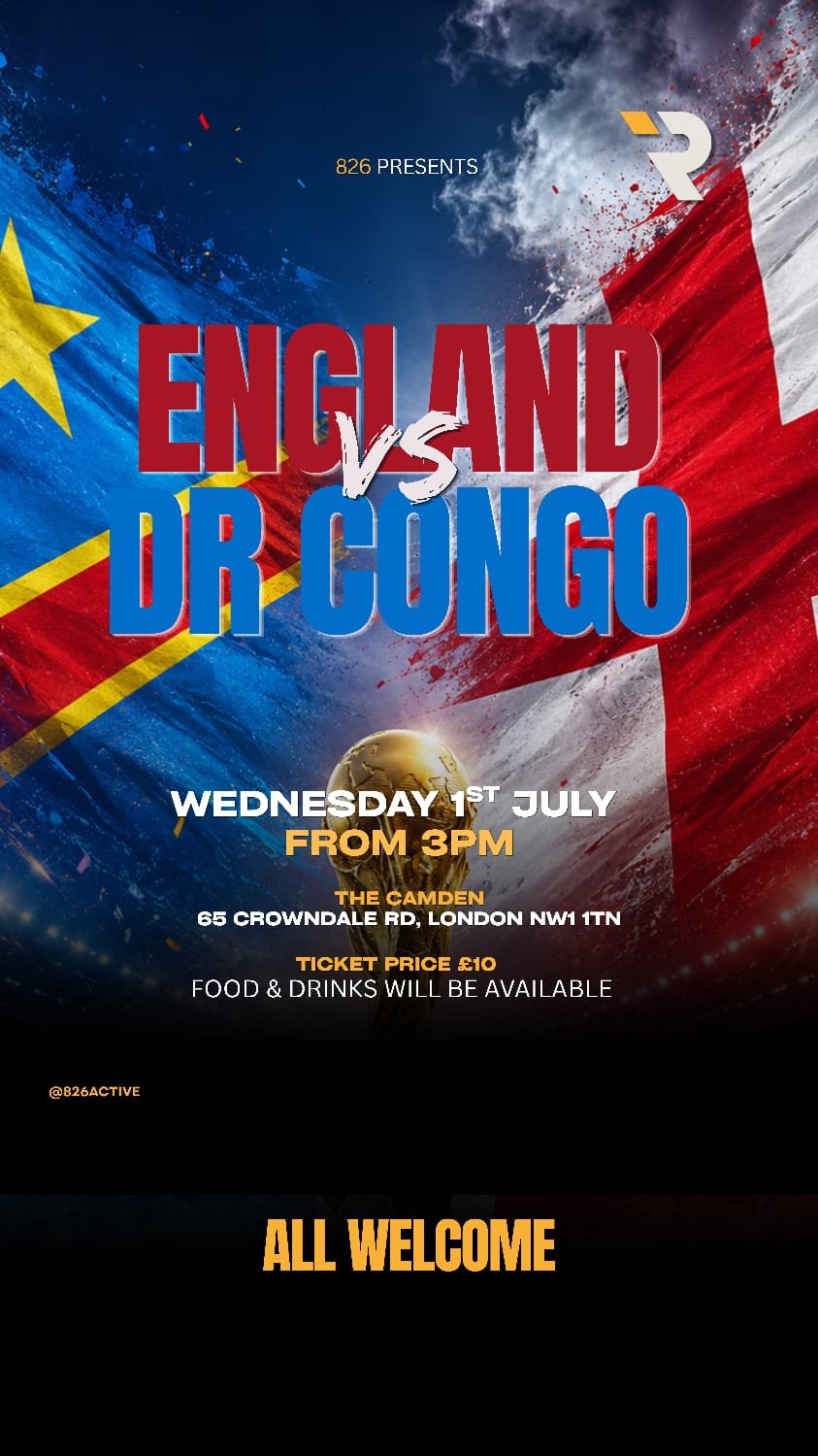 Watch Party England Vs D.R Congo