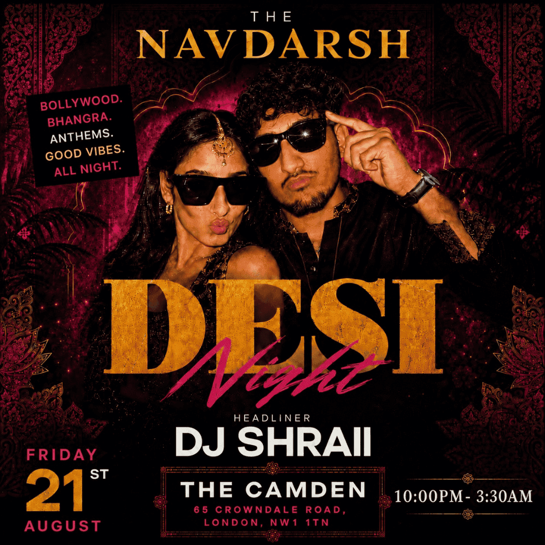 The NAVDARSH Desi Night | Bollywood & Bhangra Summer Party at The Camden