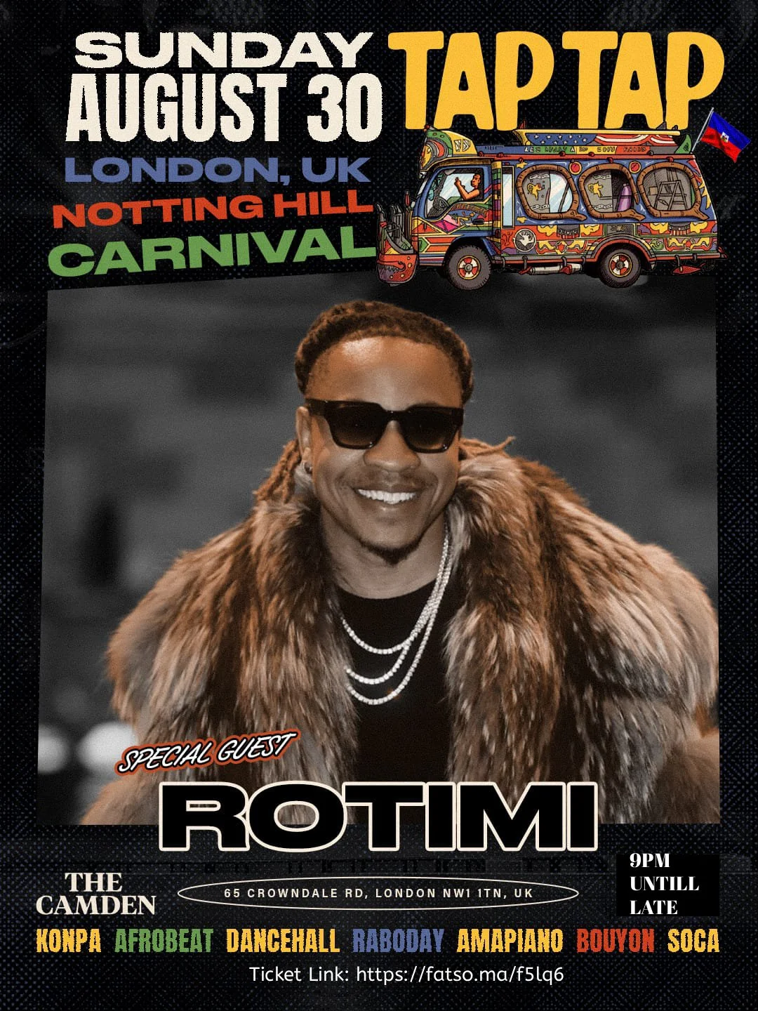 TAP TAP 🇭🇹🔥 | NOTTING HILL CARNIVAL 2026 | SPECIAL GUEST ROTIMI