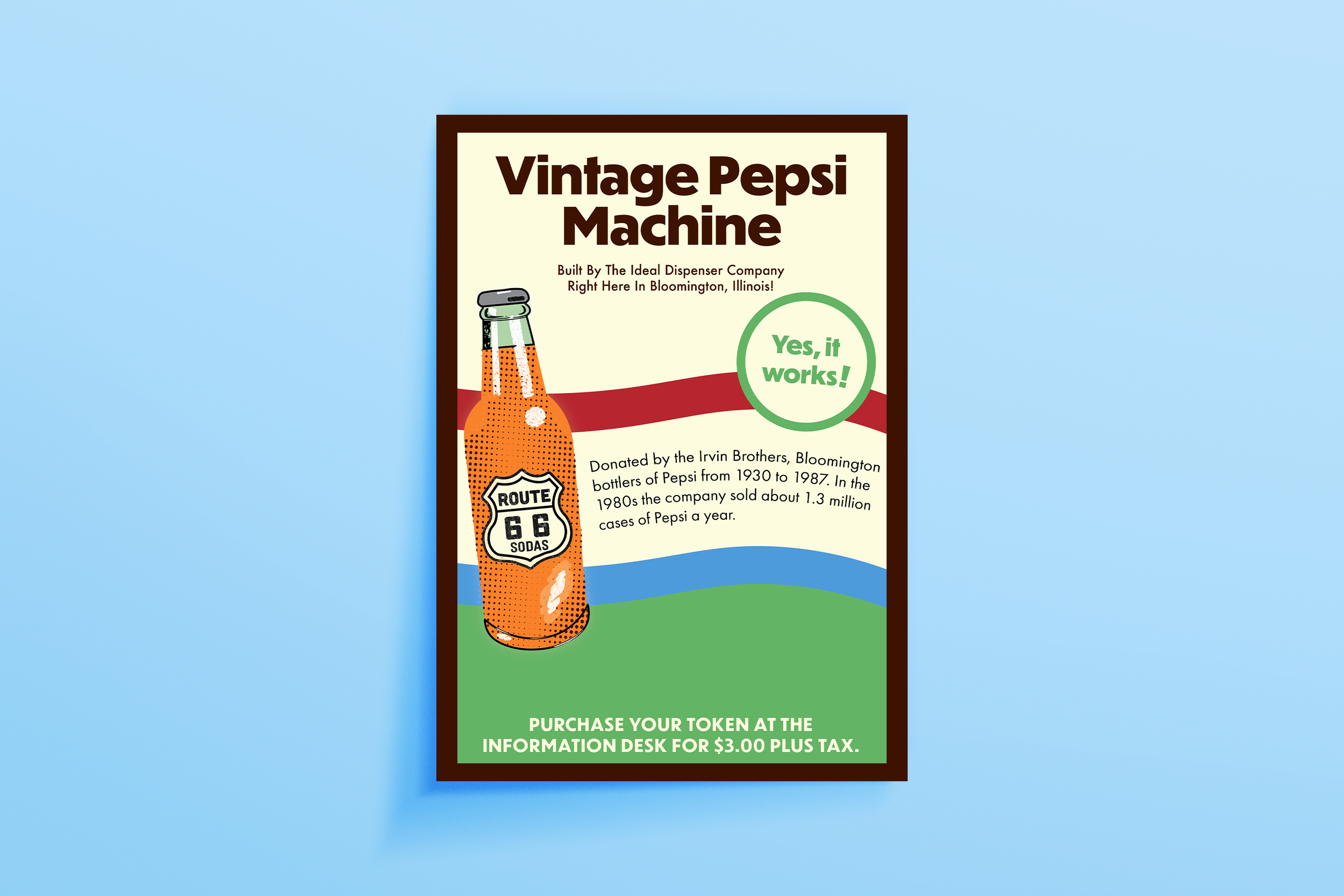 Vintage Pepsi Machine Sign