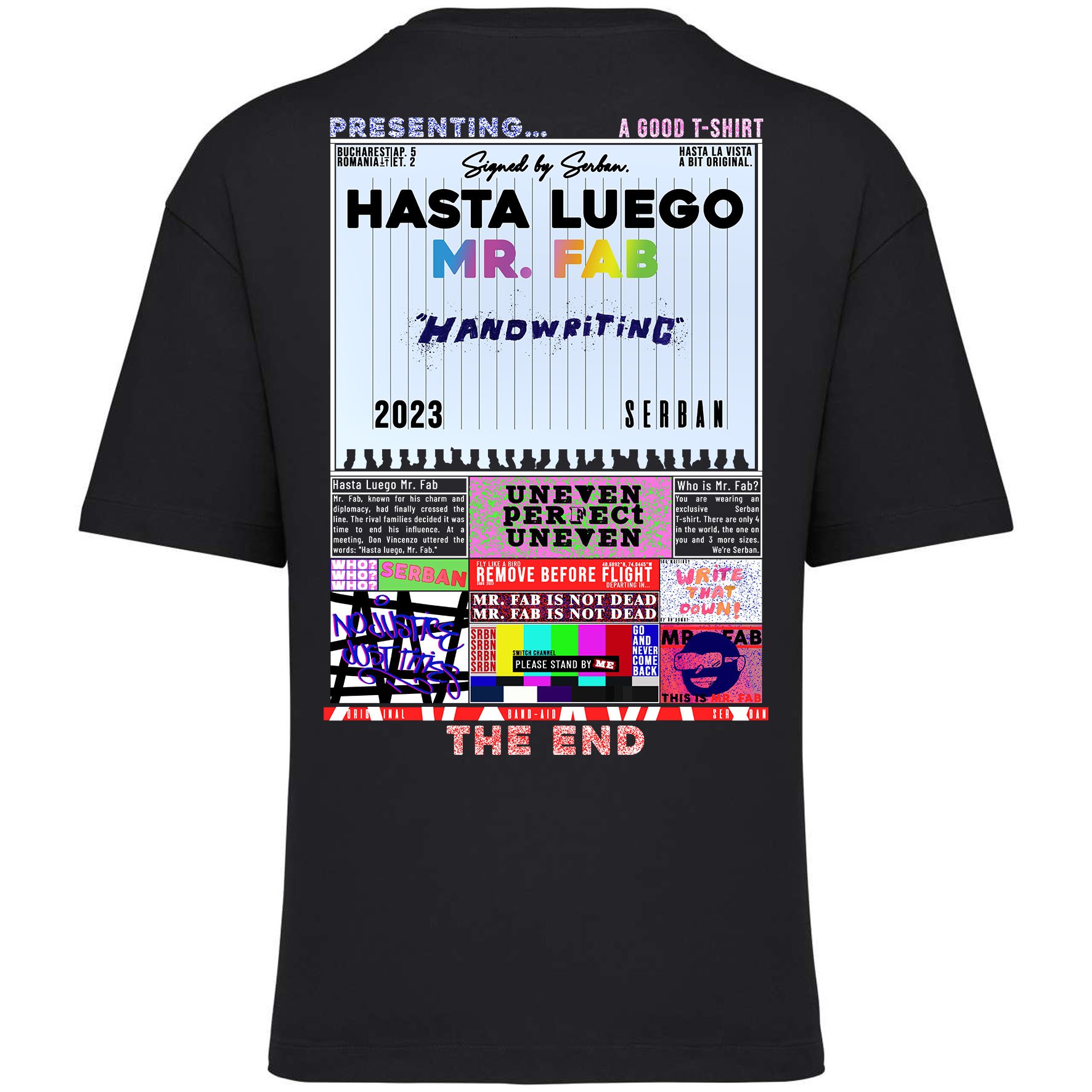 Serban, regular fit t-shirt, black, 100% cotton