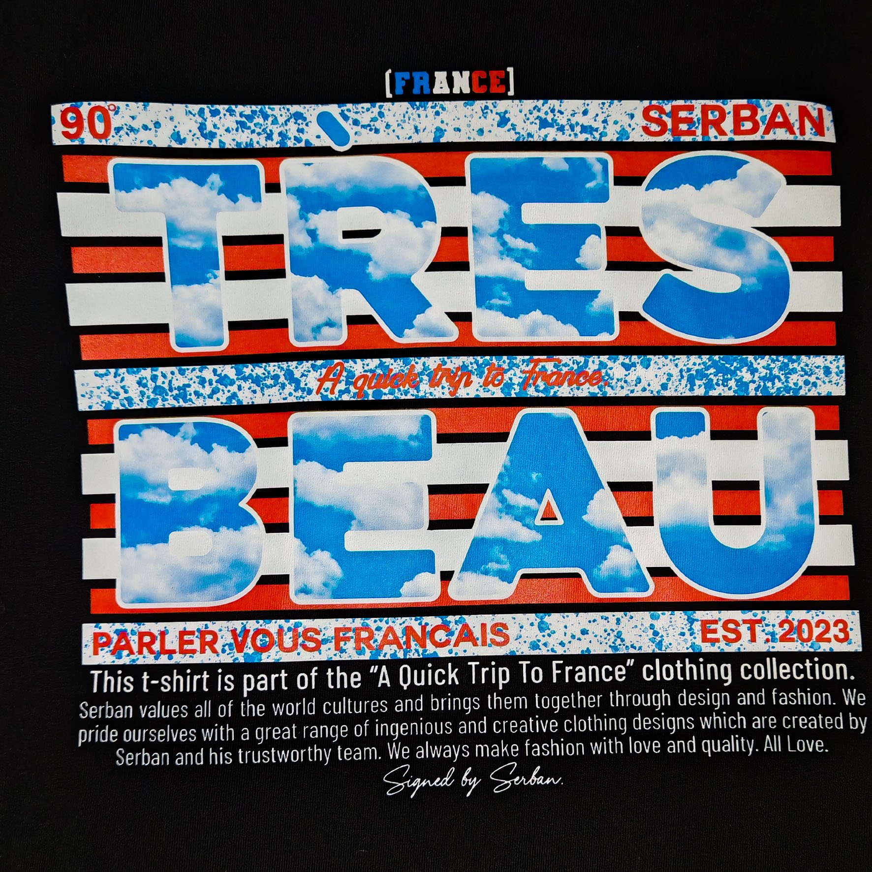 Serban, regular fit t-shirt, black, 100% cotton
