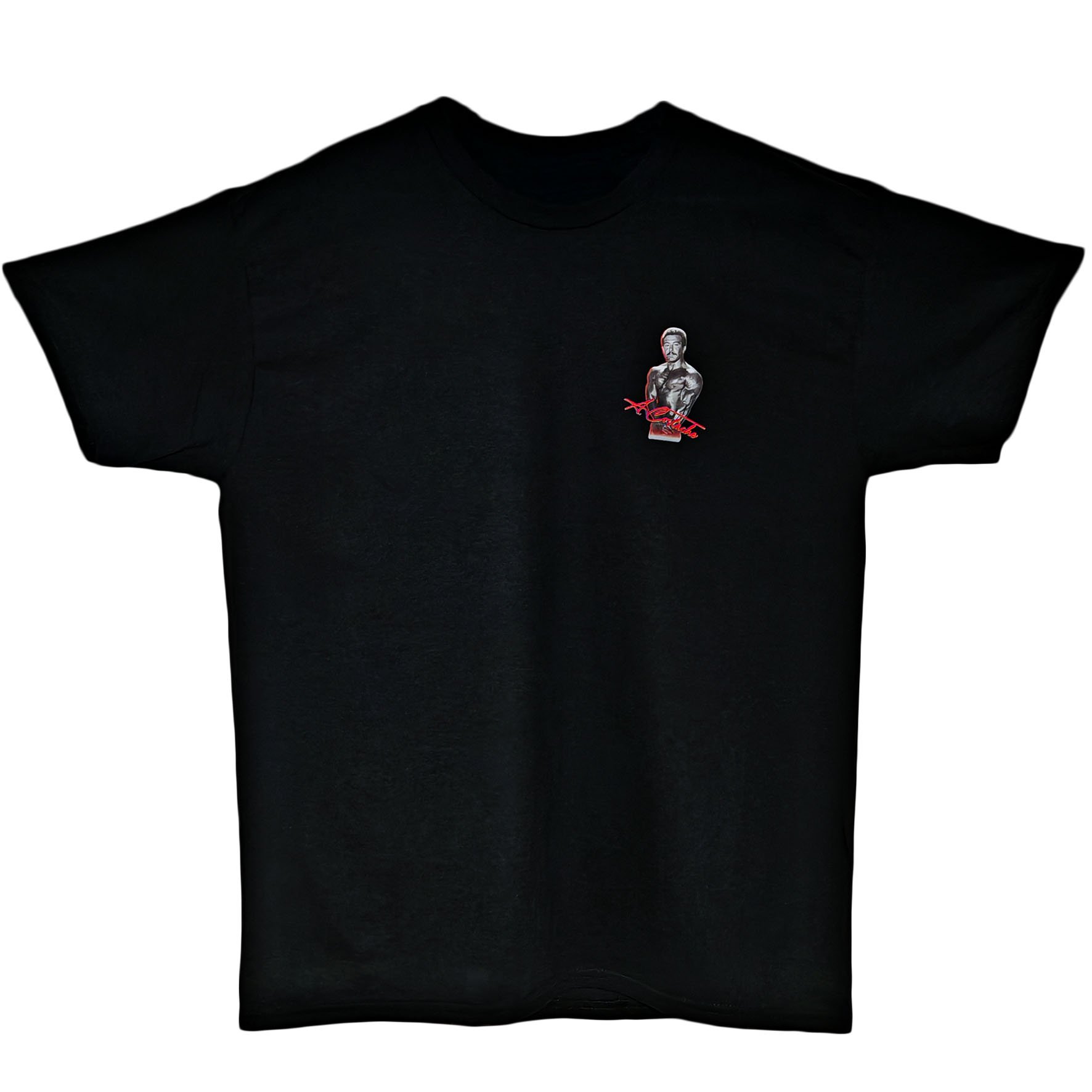 Serban, regular fit t-shirt, black, 100% cotton, lightweight, gym wear