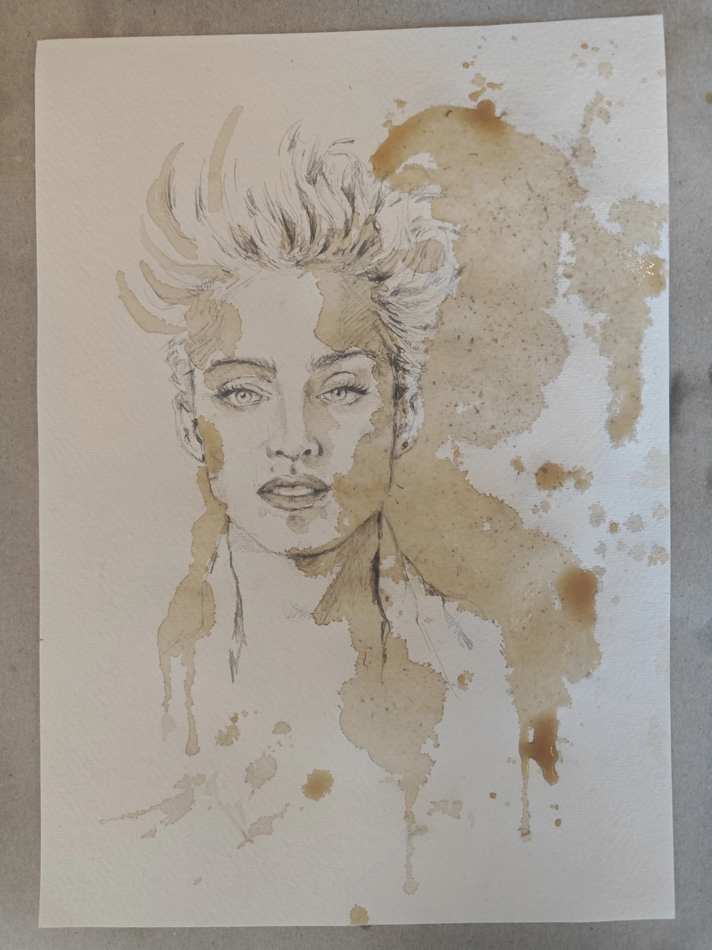 Portraitzeichnen mit Kaffee, Tusche und Tinte – Malsch´sches Haus, Nördlingen, Herrengasse 39