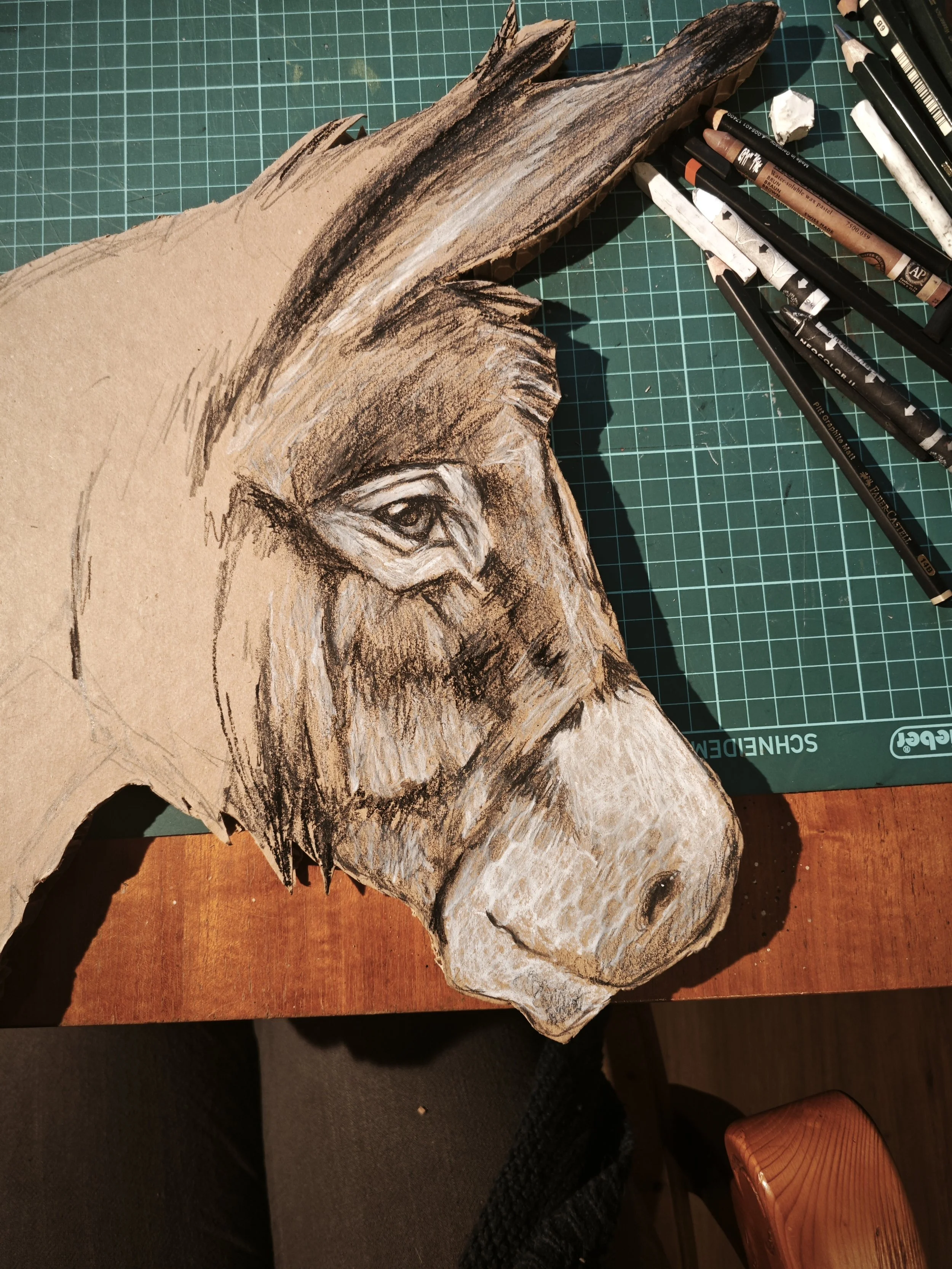 Esel und Ochse für ein weihnachtlichen Krippenspiel