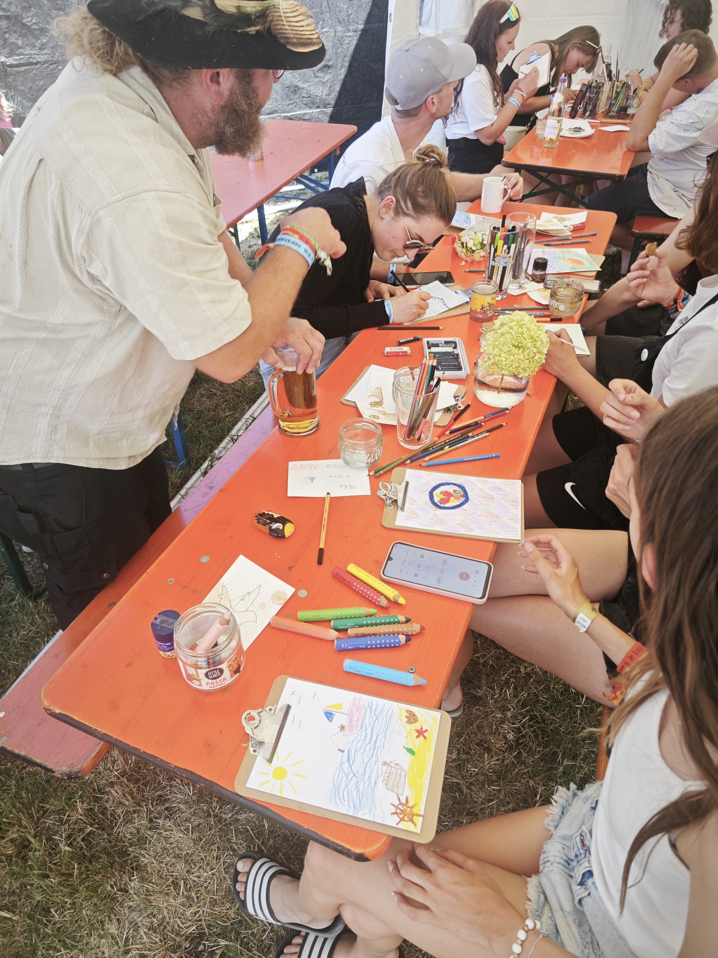 Drink&amp;Draw in Megesheim beim “Krater bebt”- Festival