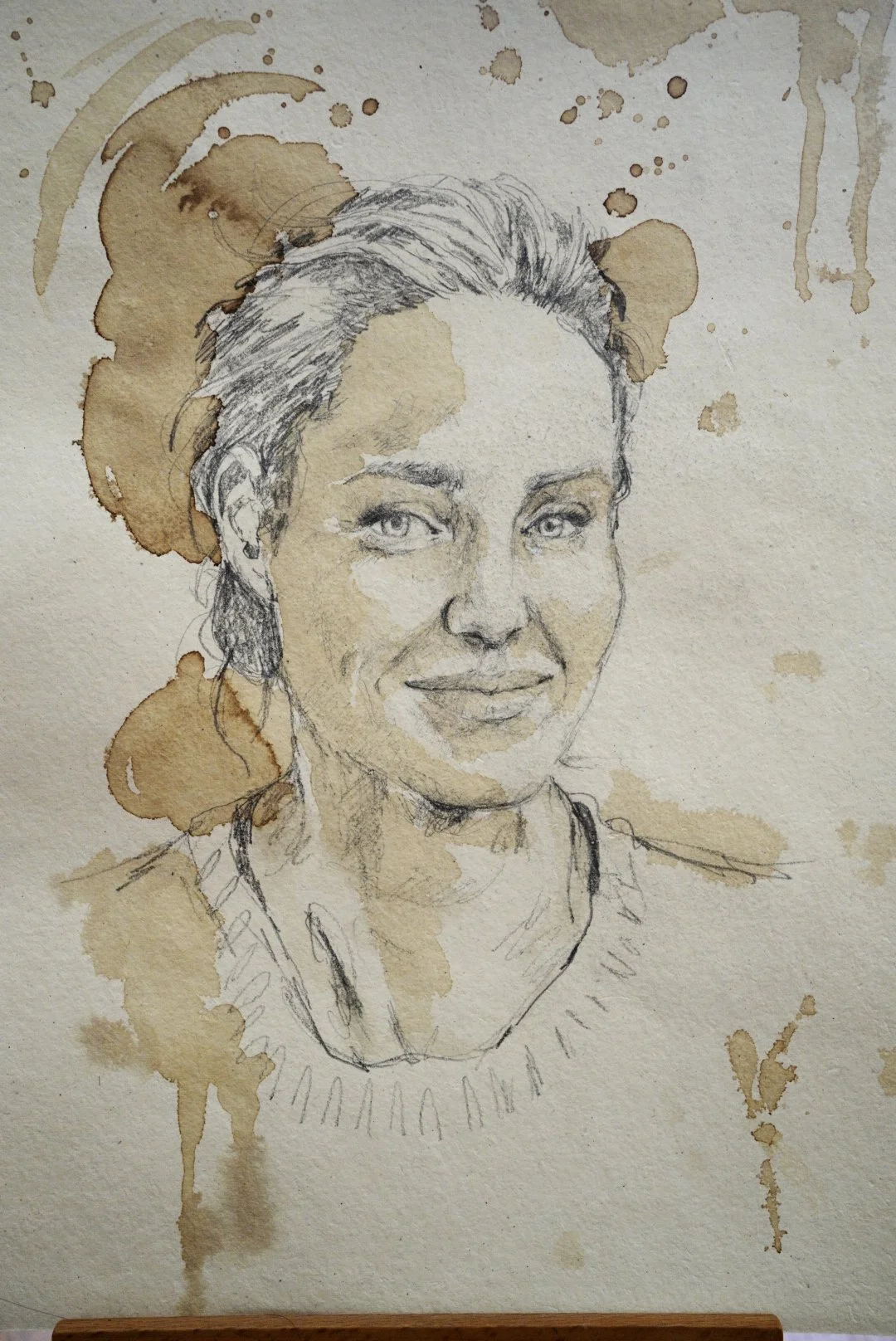 Portraitzeichnen mit Kaffee,  Tusche und Tinte 2-teilig (Erwachsene)