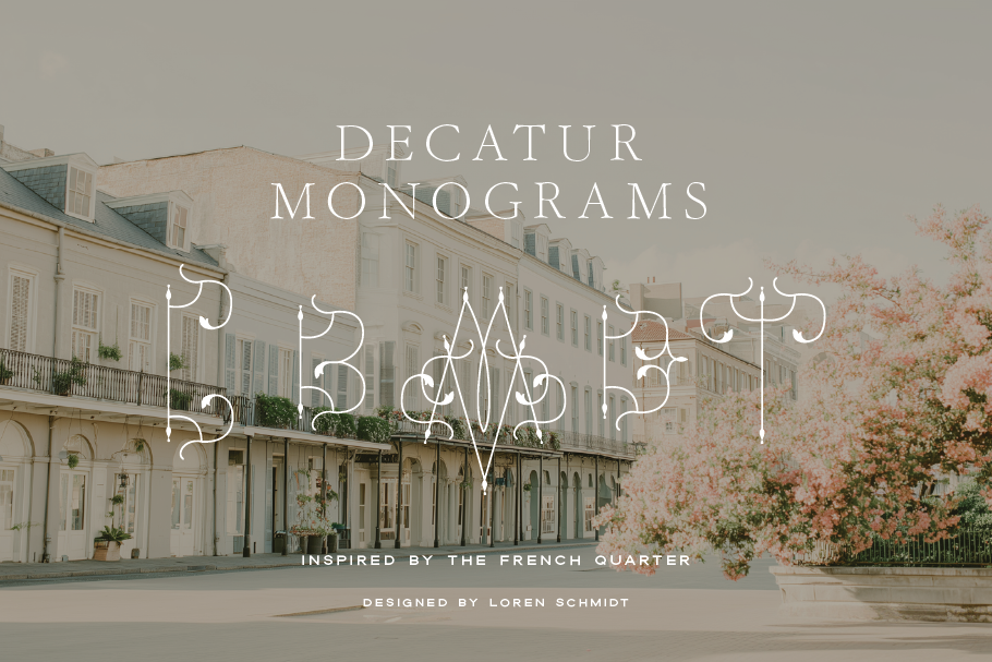 Decatur Monogram Font