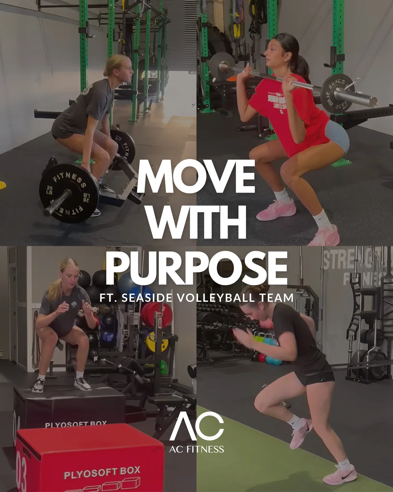 MOVE WITH PURPOSE 

Proud to feature the Seaside Volleyball Team as they embody strength, resilience, and performance, on and off the court. At AC Fitness, it&rsquo;s all about training with intention and building athletes who move with purpose. 

#M