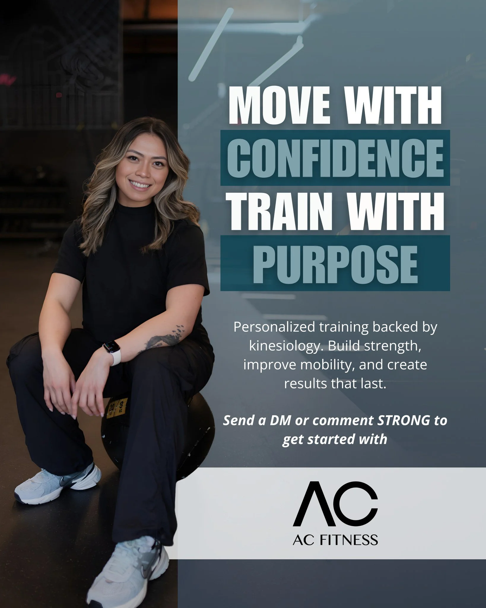 At AC Fitness, we believe training should do more than change how you look, it should help you move with confidence, prevent injuries, and build strength that lasts a lifetime.

Our kinesiology-based programs are designed to support sustainable resul