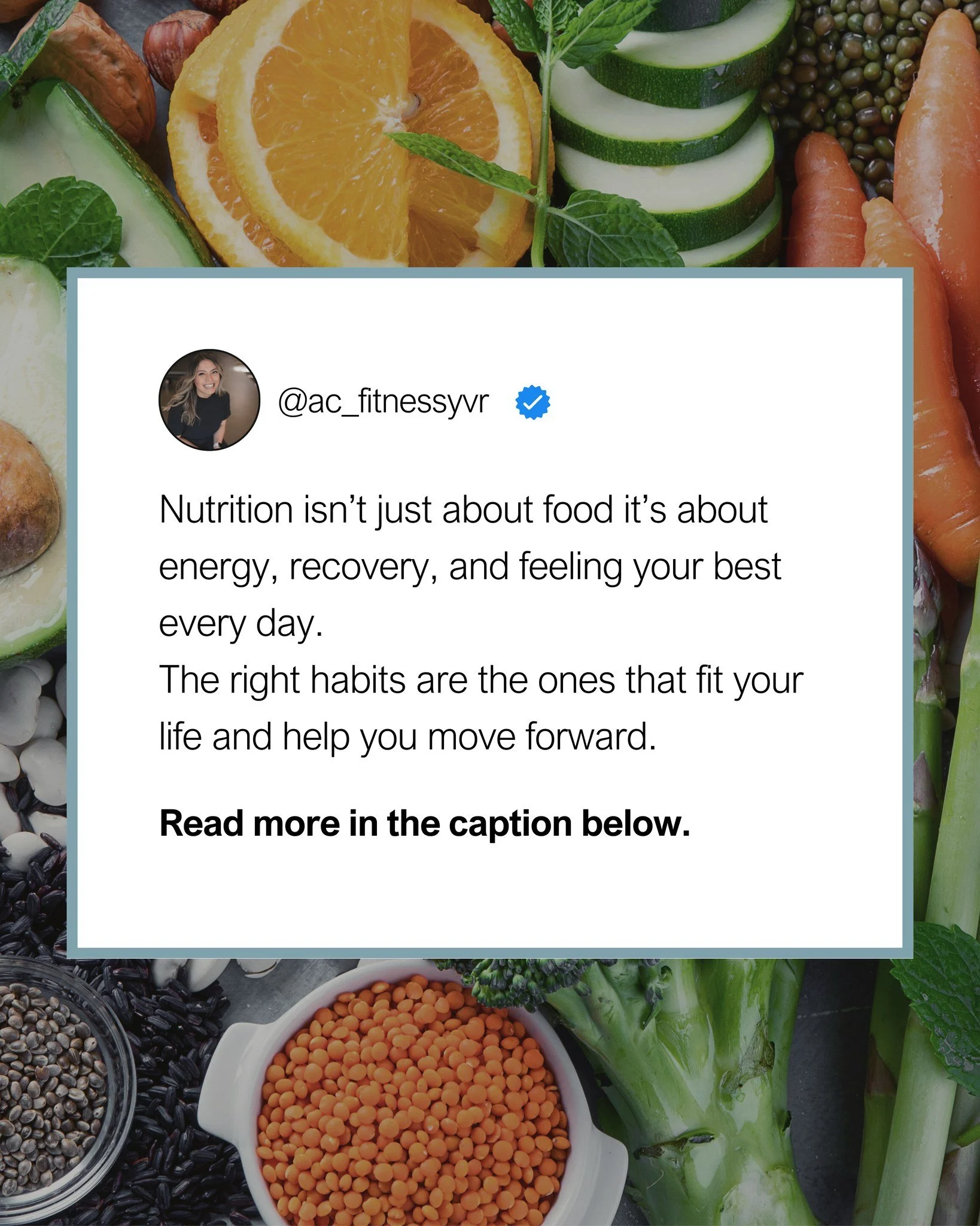 𝐍𝐮𝐭𝐫𝐢𝐭𝐢𝐨𝐧 𝐠𝐨𝐞𝐬 𝐛𝐞𝐲𝐨𝐧𝐝 𝐭𝐡𝐞 𝐩𝐥𝐚𝐭𝐞, 𝐢𝐭&rsquo;𝐬 𝐚𝐛𝐨𝐮𝐭 𝐡𝐨𝐰 𝐲𝐨𝐮𝐫 𝐛𝐨𝐝𝐲 𝐡𝐞𝐚𝐥𝐬, 𝐩𝐞𝐫𝐟𝐨𝐫𝐦𝐬, 𝐚𝐧𝐝 𝐭𝐡𝐫𝐢𝐯𝐞𝐬.
Small, consistent choices build lasting results.

After every workout or therapy sessio