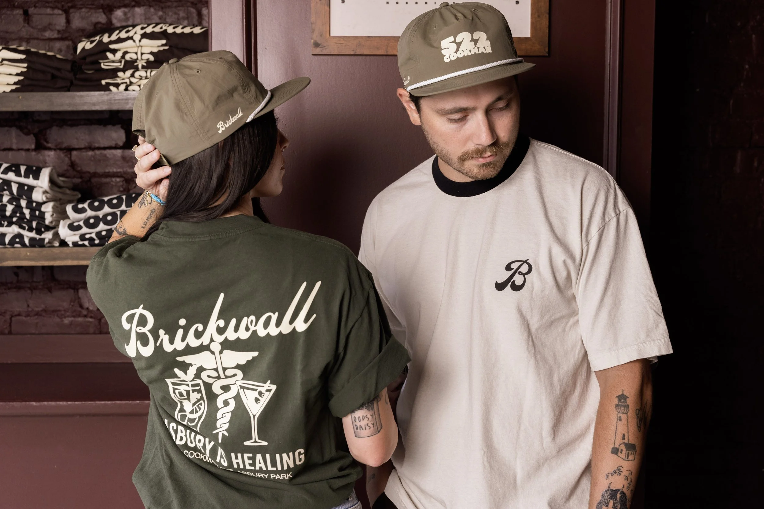 Brickwall Asbury Park T-Shirt, Green