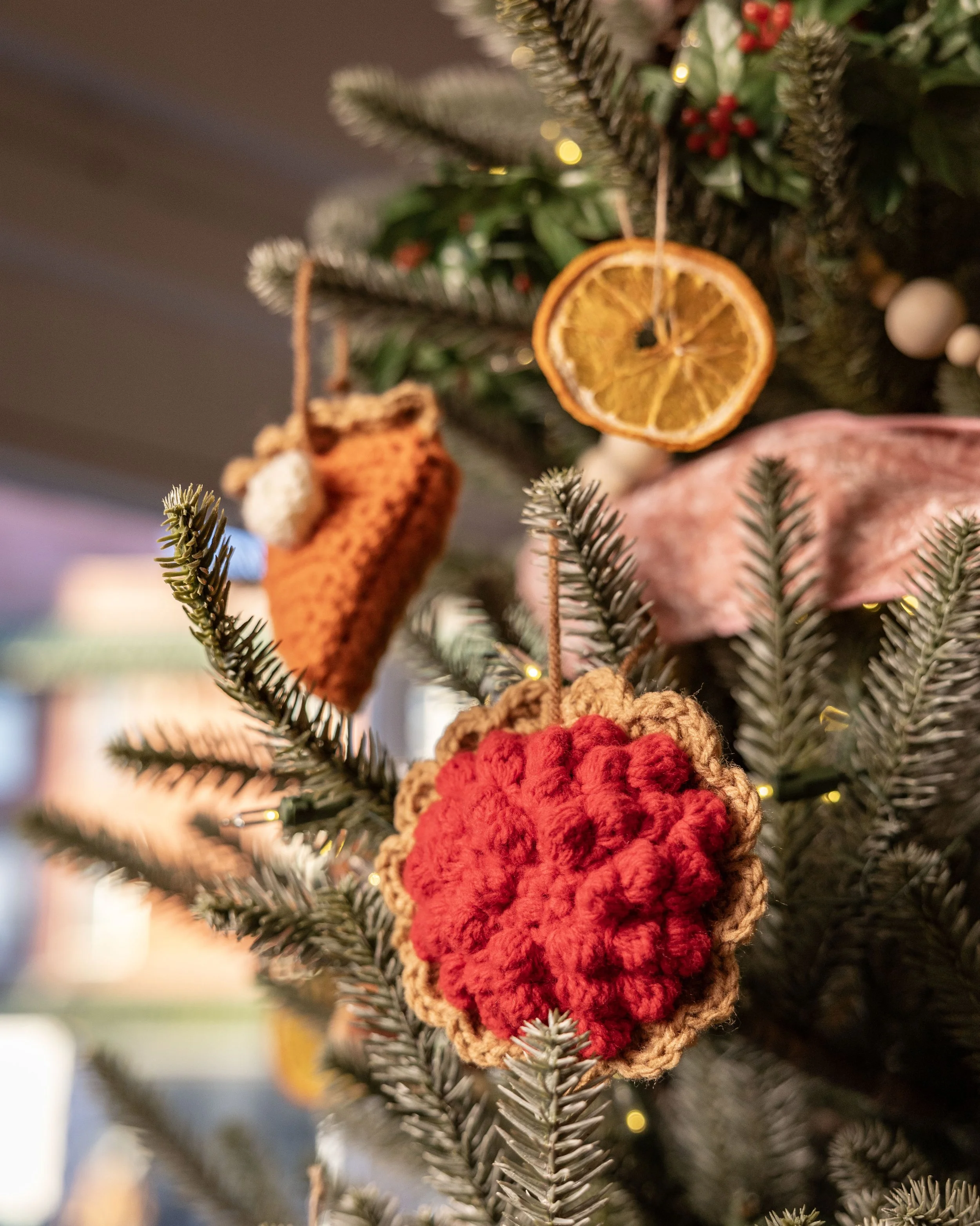 Pie Ornaments Hand Crafted by Grace