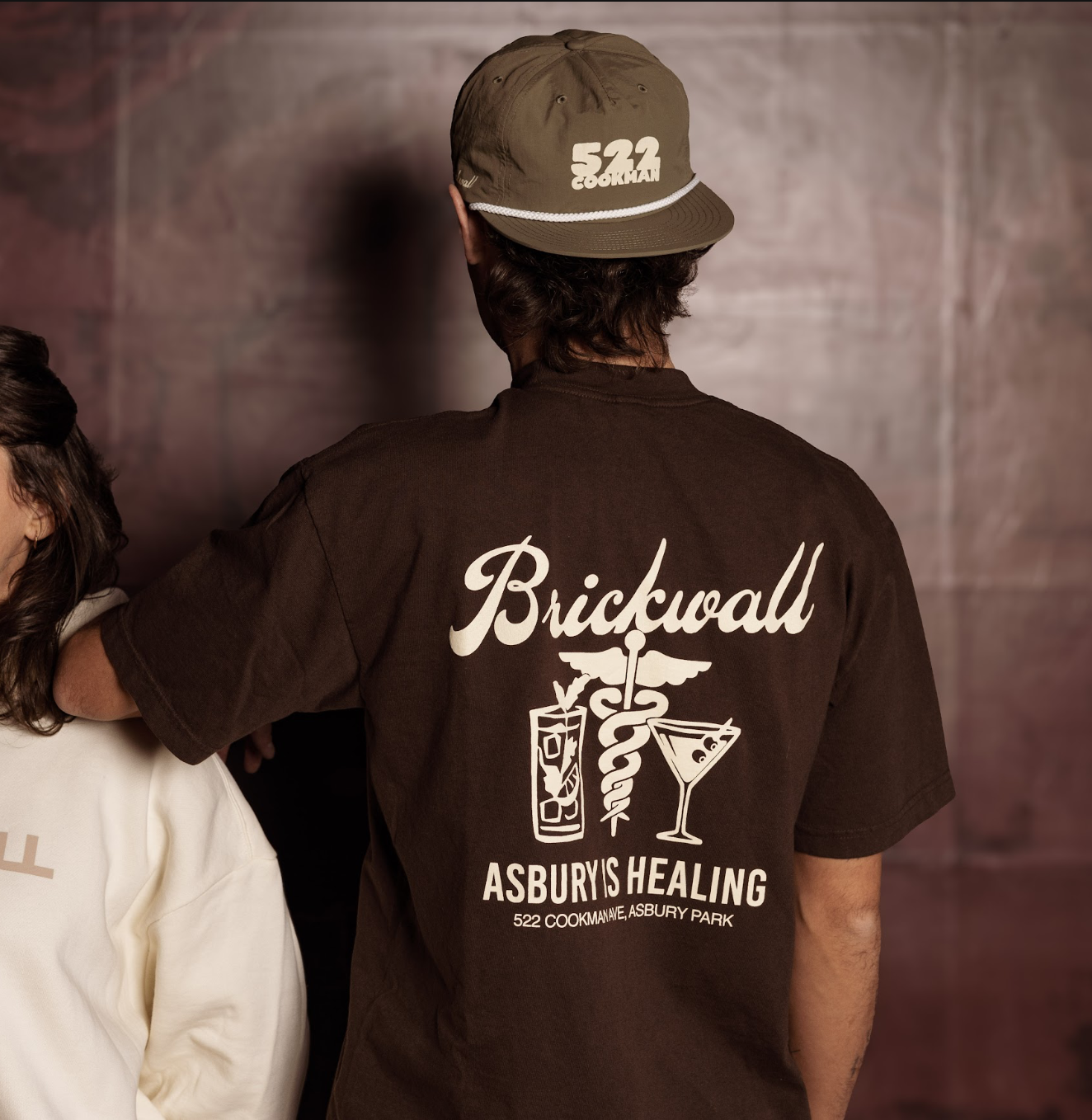 Brickwall Asbury Park T-Shirt, Brown