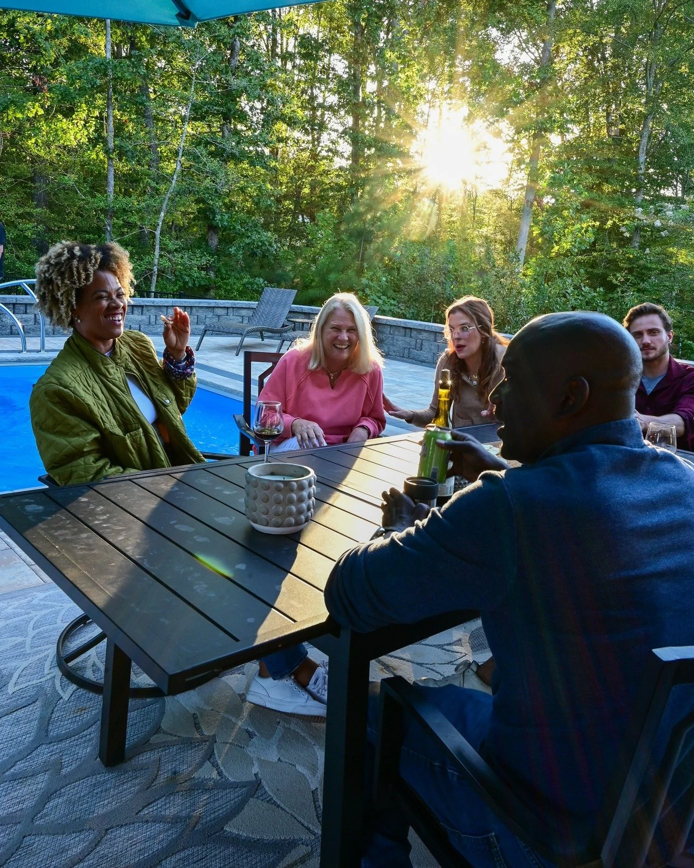 The kind of evening every backyard deserves.

#OakValleyCustomHardscapes #OakValley #PaverPatio #HardscapeDesign #OutdoorLiving #HomeUpgrade #ProjectGallery #Pool