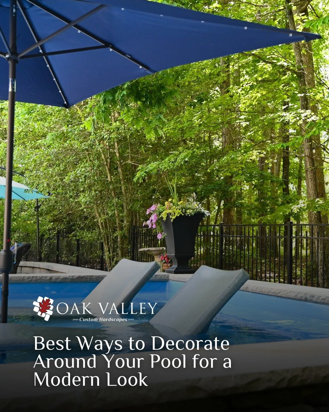 The right poolside decor can turn a backyard into a elegant retreat.

Read our latest blog for the best ways to style your outdoor living space. 

#OakValleyCustomHardscapes #OakValley #PaverPatio #HardscapeDesign #OutdoorLiving #HomeUpgrade #Project