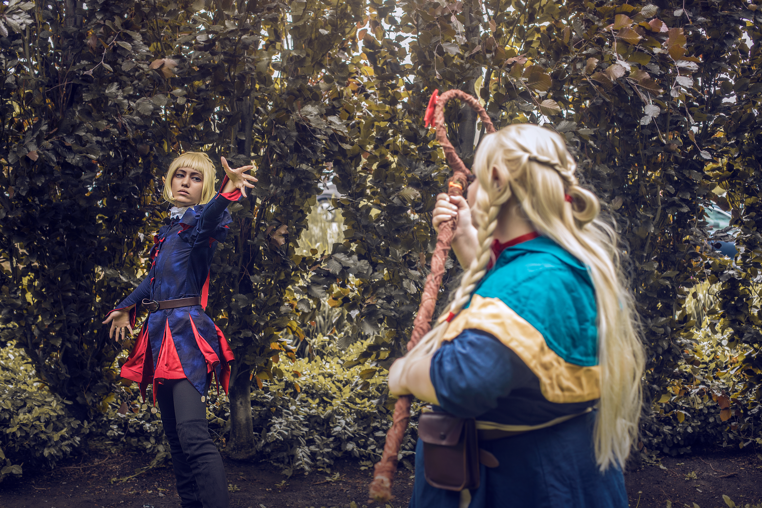 Eden and Zu as Thistle and Marcille