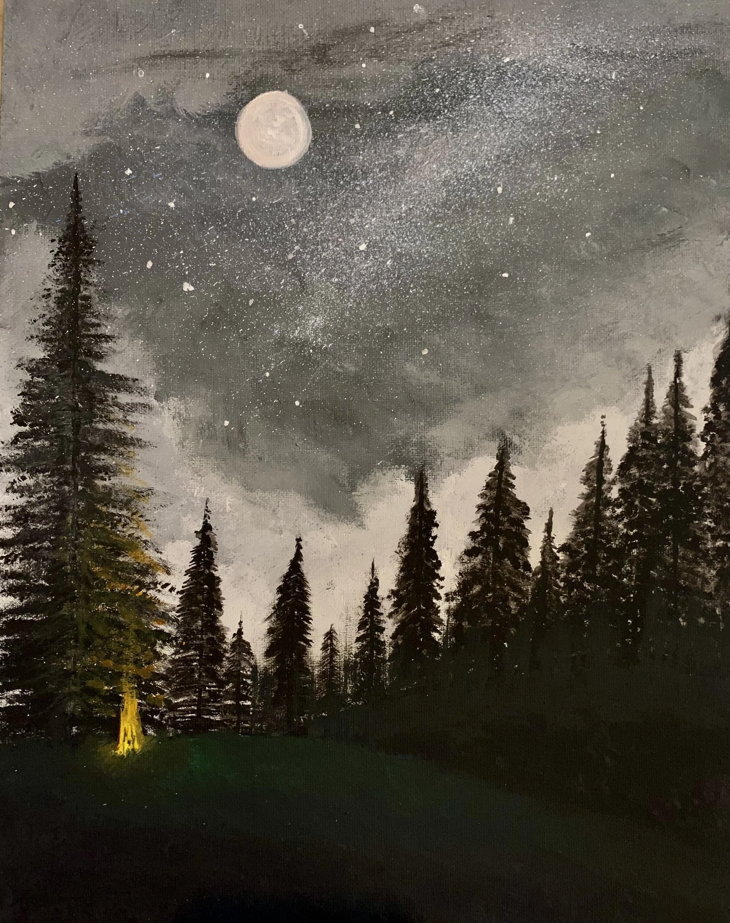 Light in the Dark
Commission 11x14" Acrylic on canvas