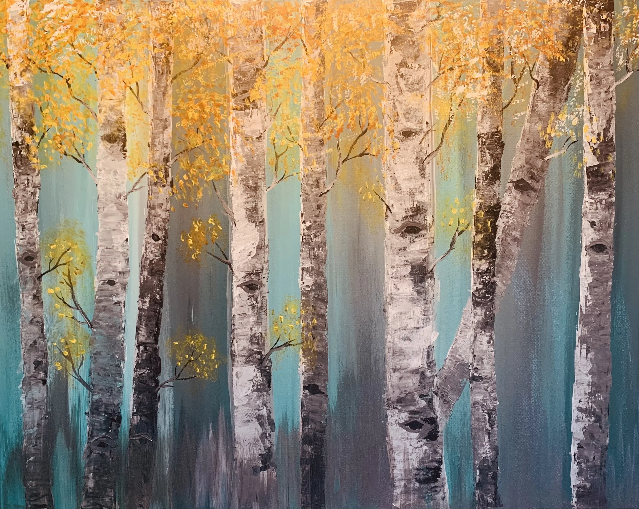 "Aspen Dream"
Original 48x24 inch canvas