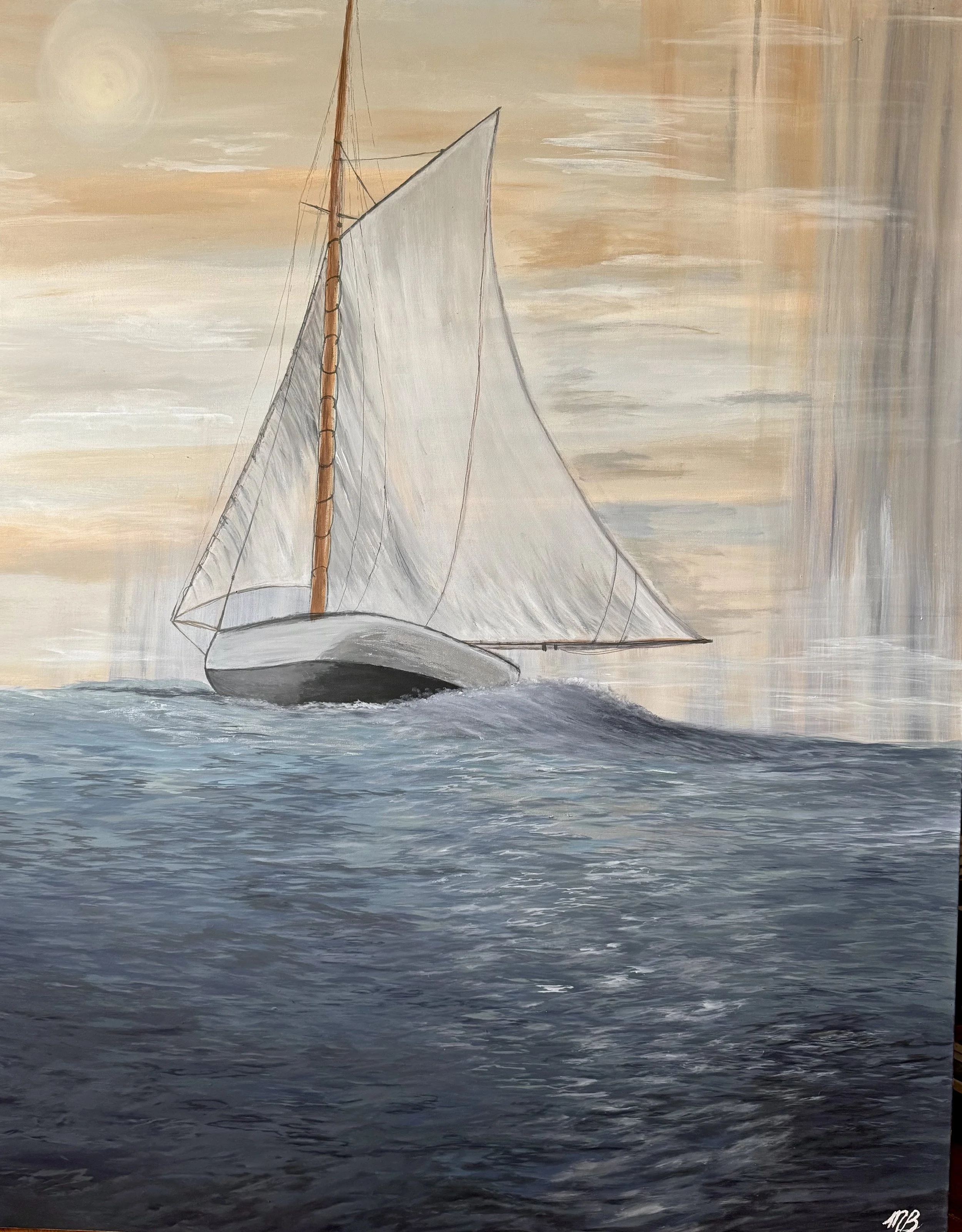 "Neutral Sails"
Commission: 48x64 inch canvas