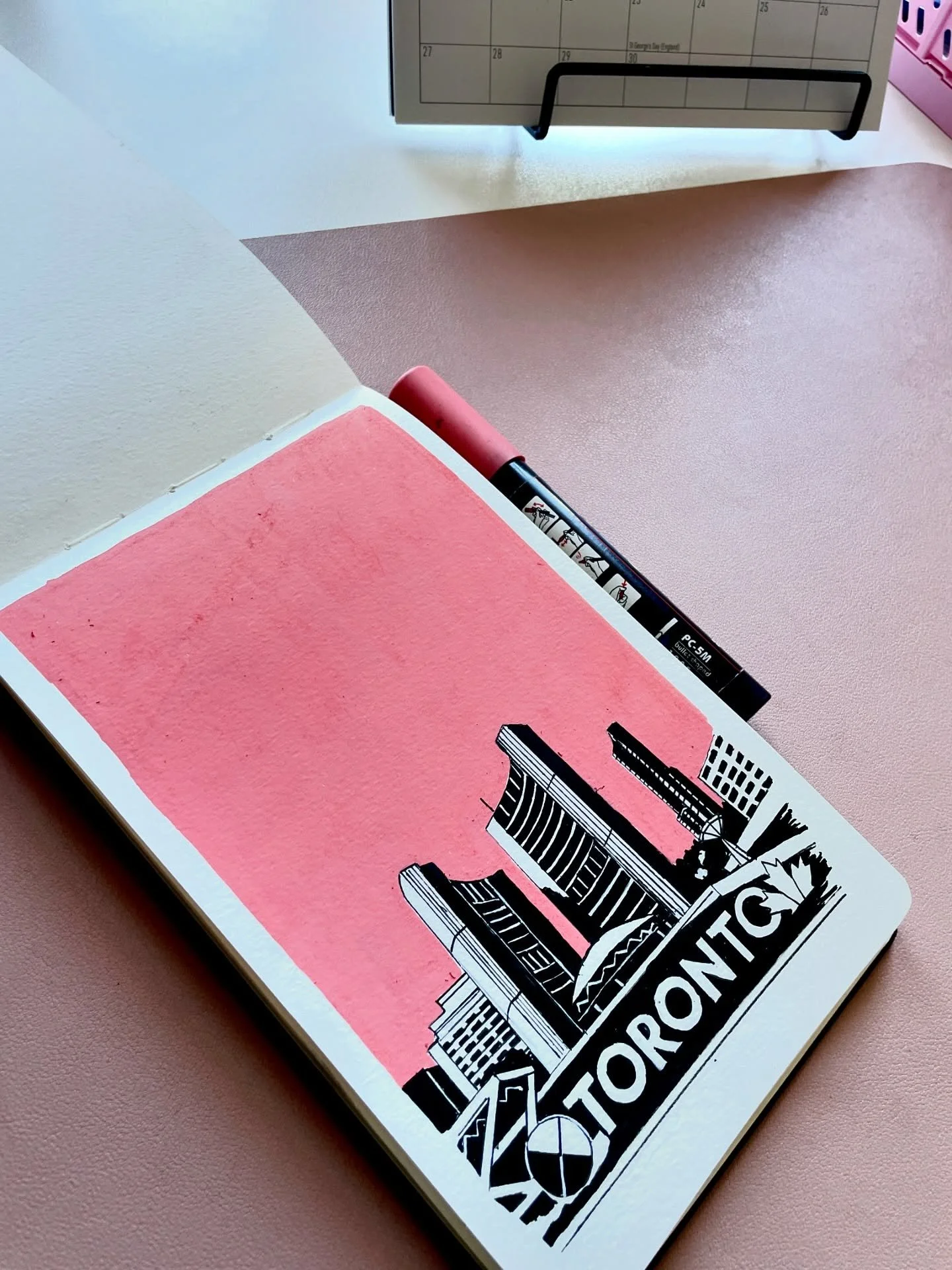 It&rsquo;s giving Toronto vibes🤙🏼

#torontoart #poscaart #artstudio #architecturalillustration #sketch
