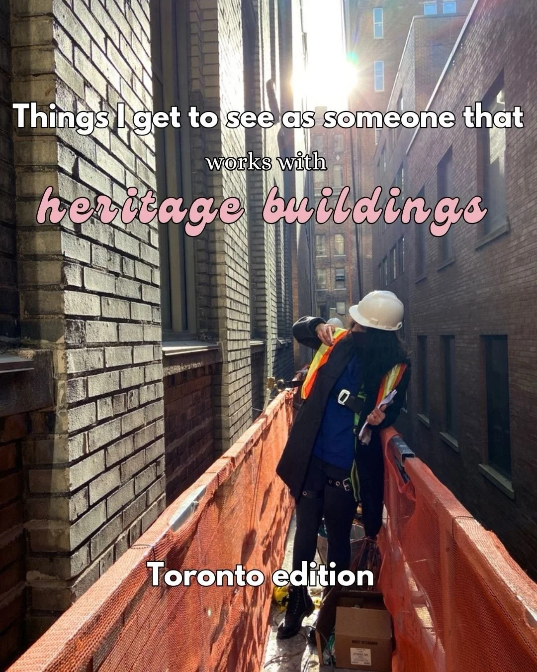 Things I get to see as someone who works with heritage buildings in Toronto 🏗️

I worked at a conservation firm in Toronto in 2021 and got to witness some fascinating things that the public doesn&rsquo;t. I saw how a Honda dealership was becoming hi