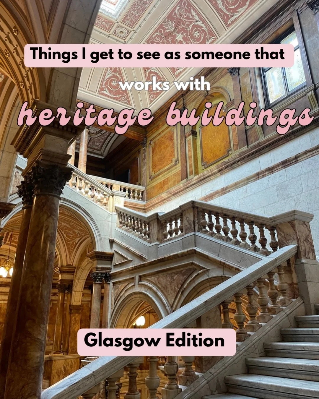 While working at Glasgow City Council, I was lucky enough to see some amazing places and work on some of the most historically significant projects! Here are a few snaps of my experiences while I was there.🏛️🏚️

#HeritageConservation #Glasgow #Arch