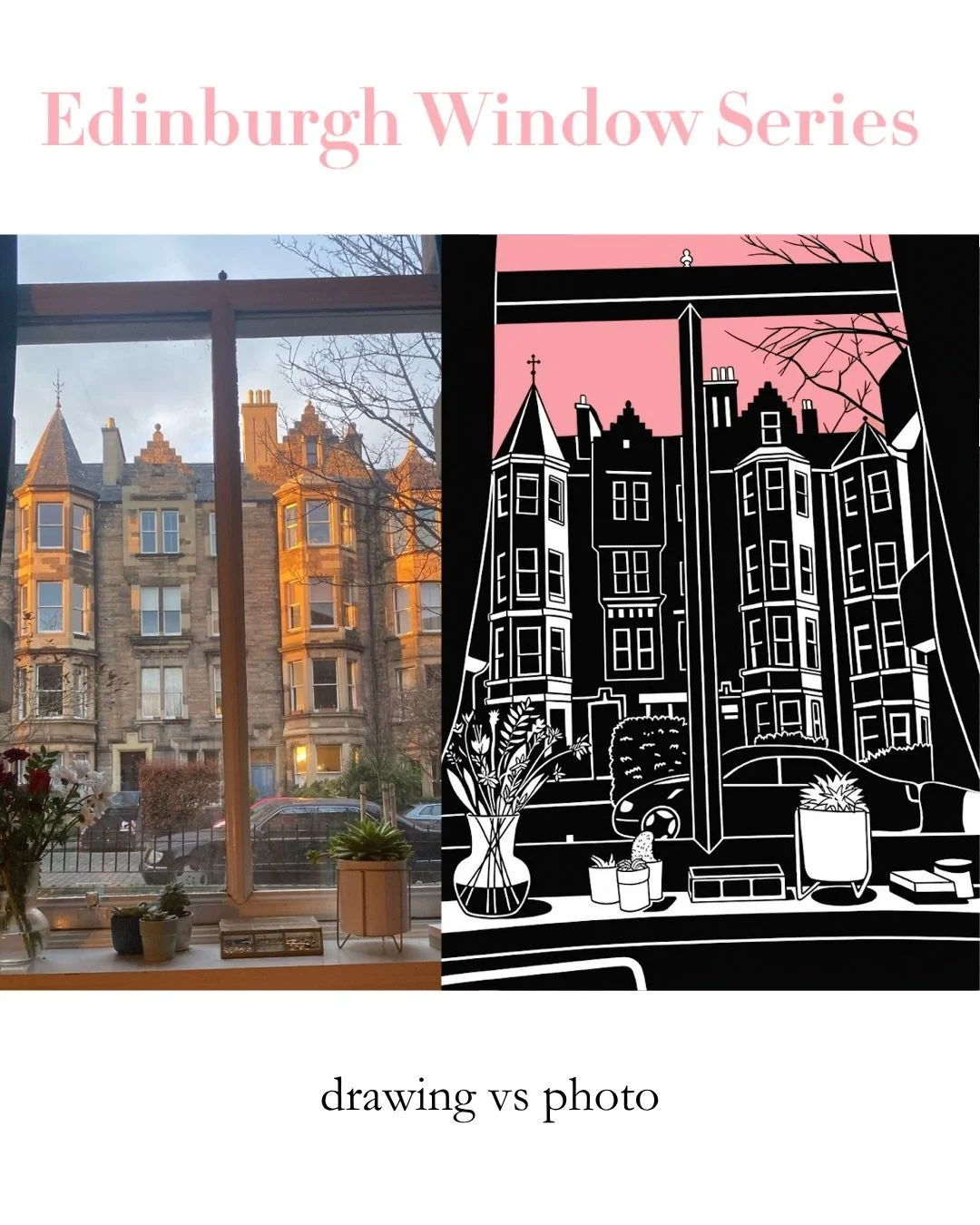 I feel that every window in Edinburgh tells a different story. I know mine did. 🪟

But these are references are all from Pinterest and I never go bored of them. I spent a whole month drawing most of them, the castle views, the tenement courtyards, t