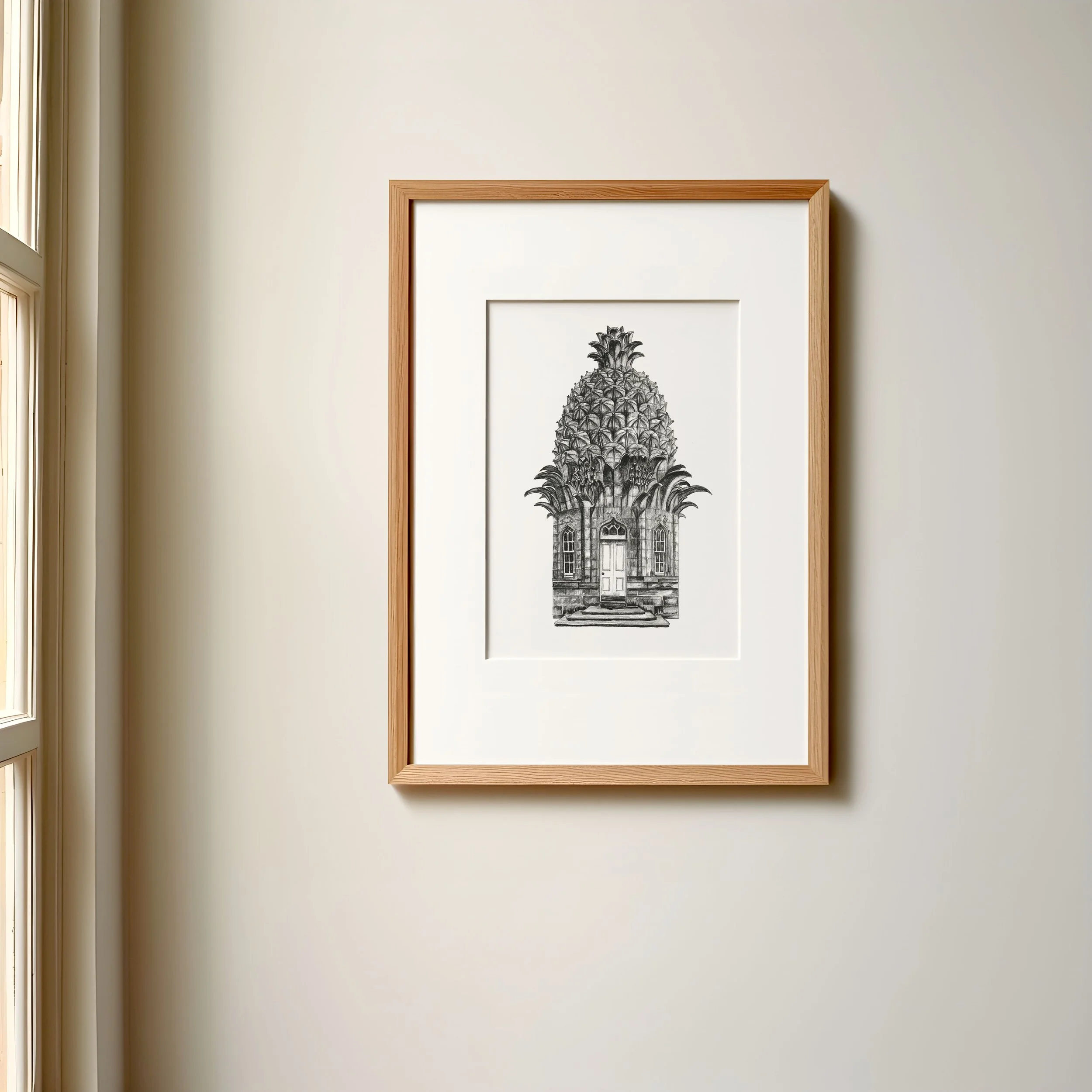 The Pineapple House Print