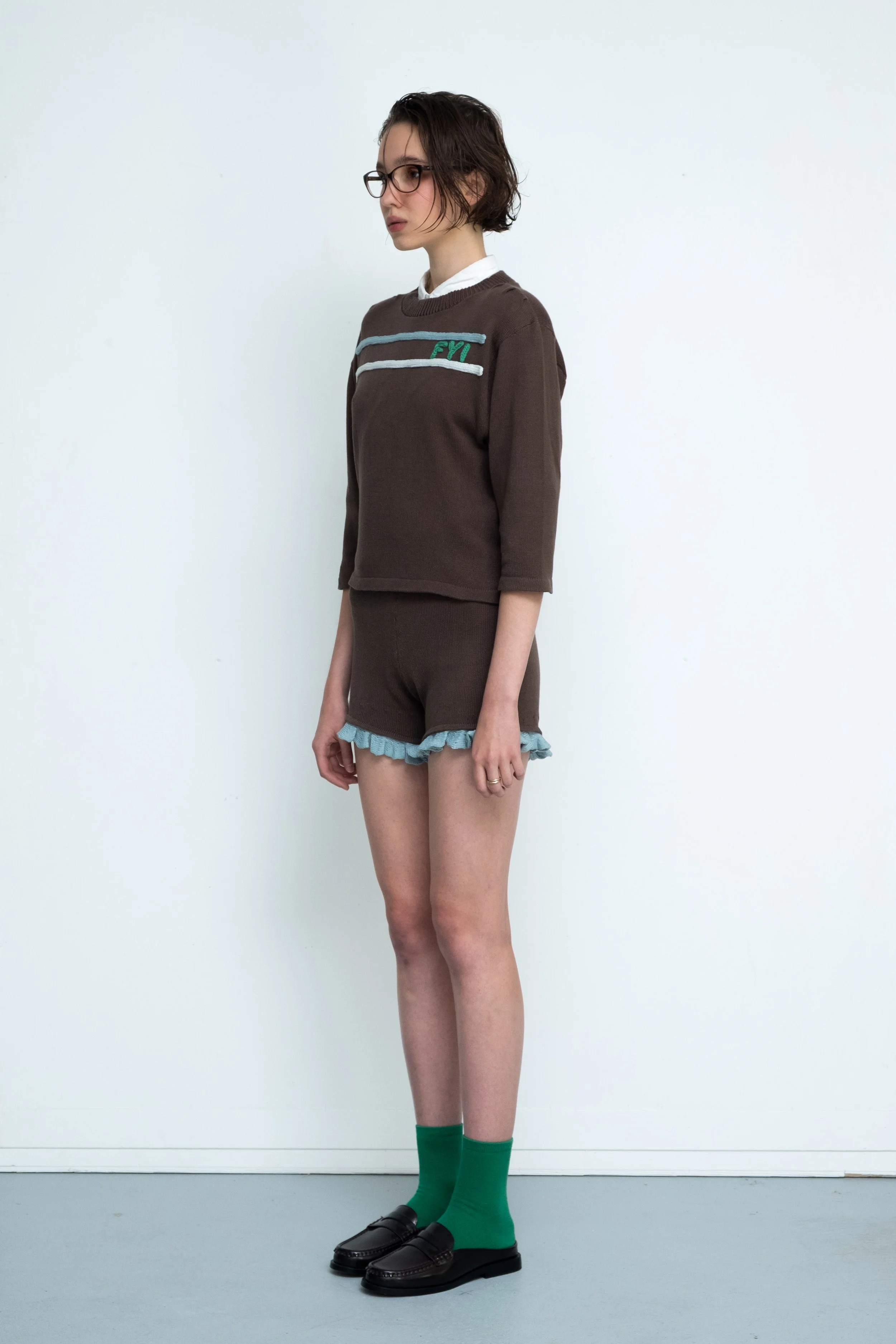 FYI Sweater-Frill Shorts-Side-NOT YET FYI.jpg