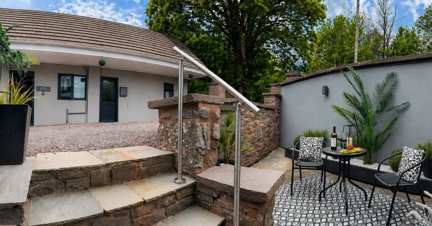 An indulgent escape beneath open skies ✨

Unwinding on the patio at our Skirrid cottage &mdash; where every detail is designed for slow living, fine wine, and effortless luxury 🍷
