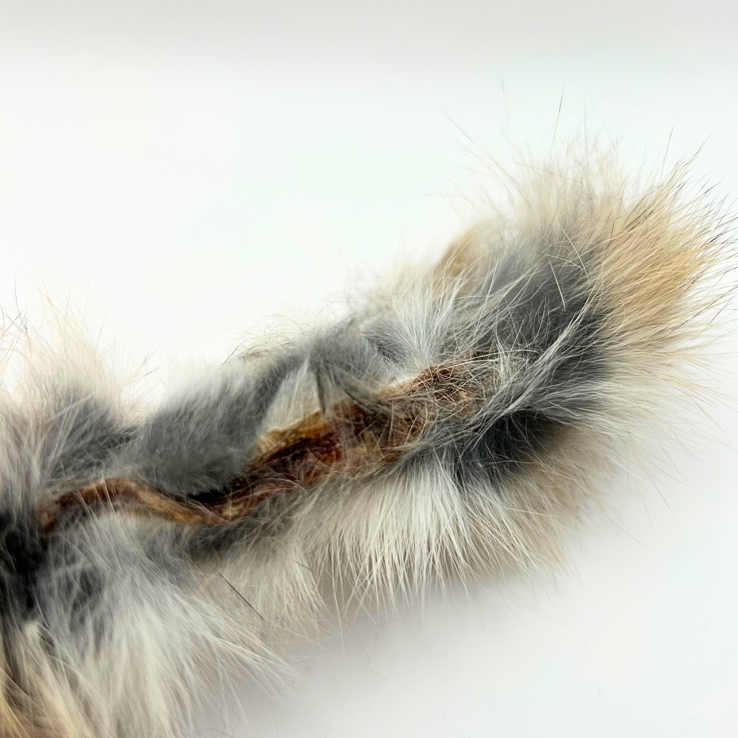 Dehydrated rabbit twists made from pasture-raised rabbit for dogs and cats