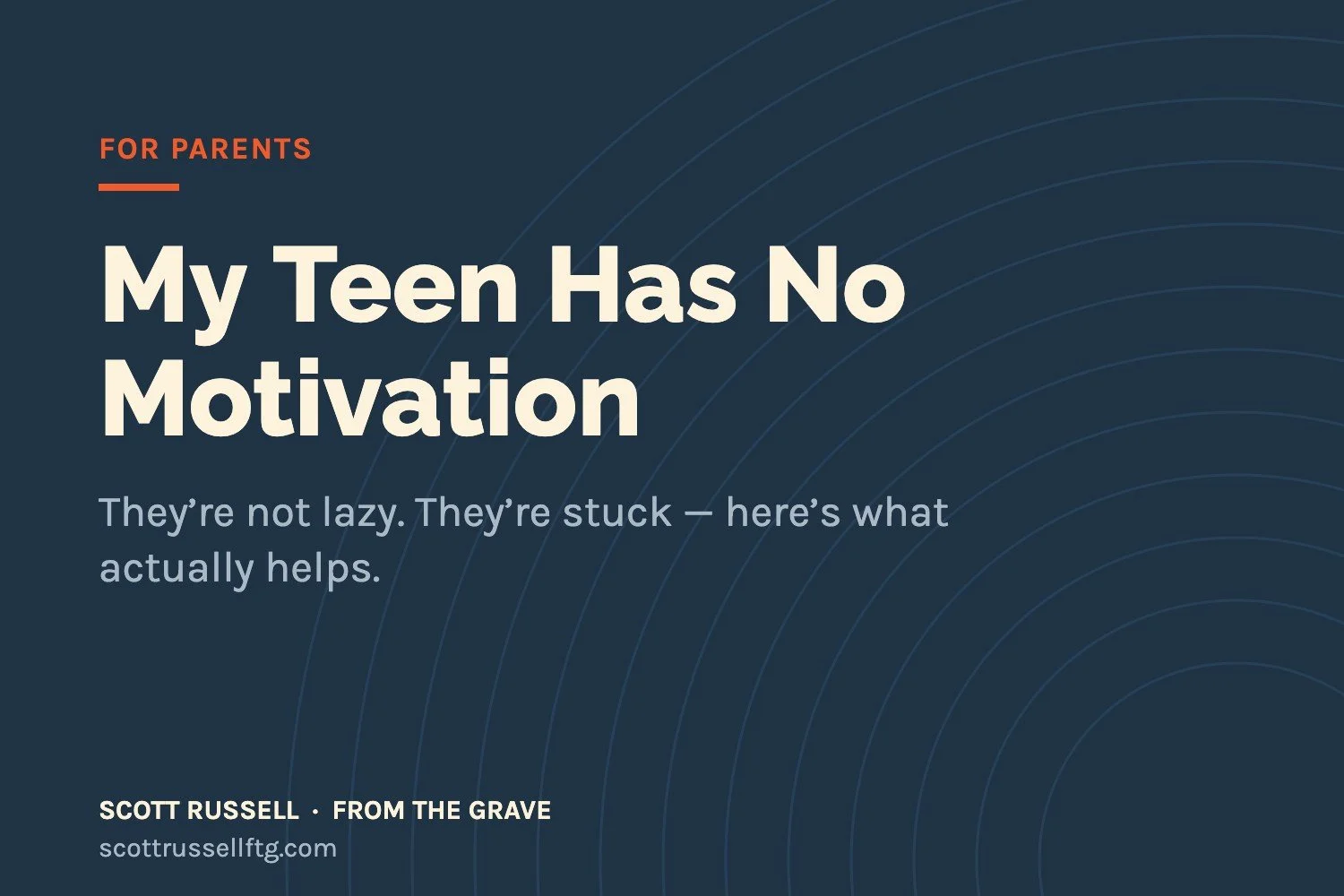 My Teen Has No Motivation: What’s Really Going On (and What Helps)