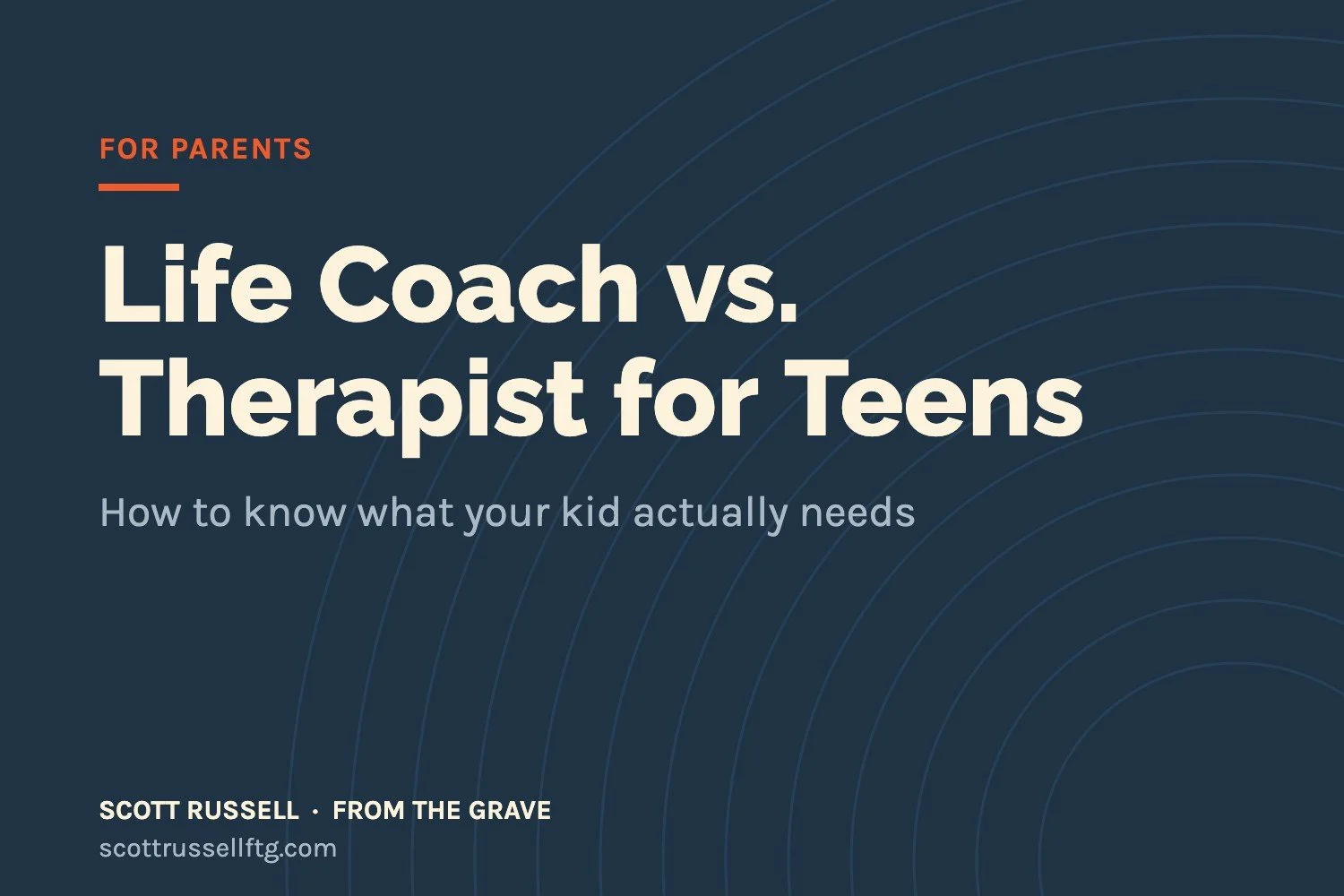 Life Coach vs. Therapist for Teens: How to Know What Your Kid Needs