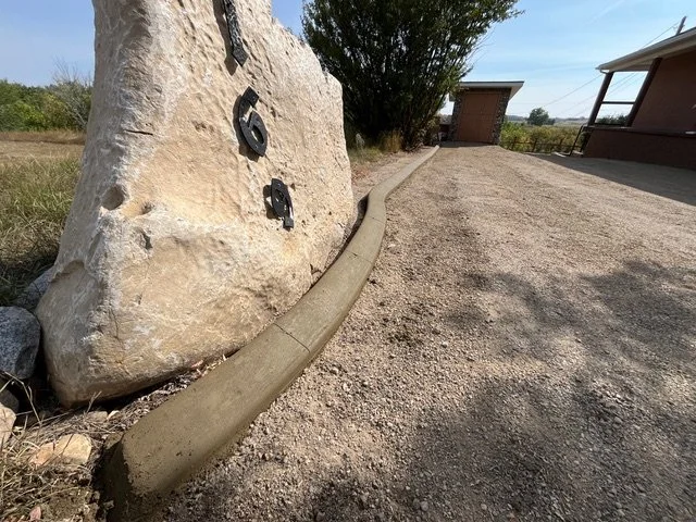 Concrete Curbing - Feature Boulder