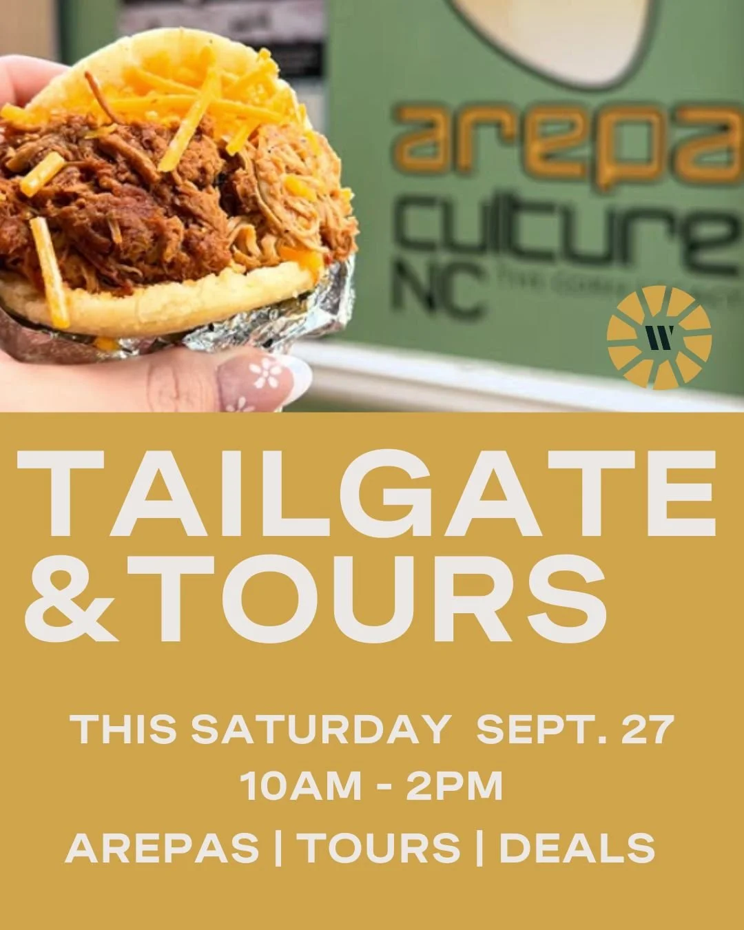 🎉 Tailgate + Tour this Saturday! 🎉
Swing by @theholston_raleigh on Sept. 27 from 10 AM &ndash; 2 PM for food from @arepaculturenc Food Truck, tours of our community, and special move-in offers including 10 weeks FREE + $0 move-in fees! 

🏈 Stop by