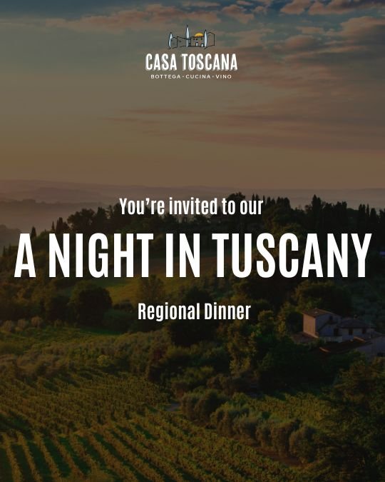 A Night in Tuscany – Regional Dinner at Casa Toscana 🇮🇹✨