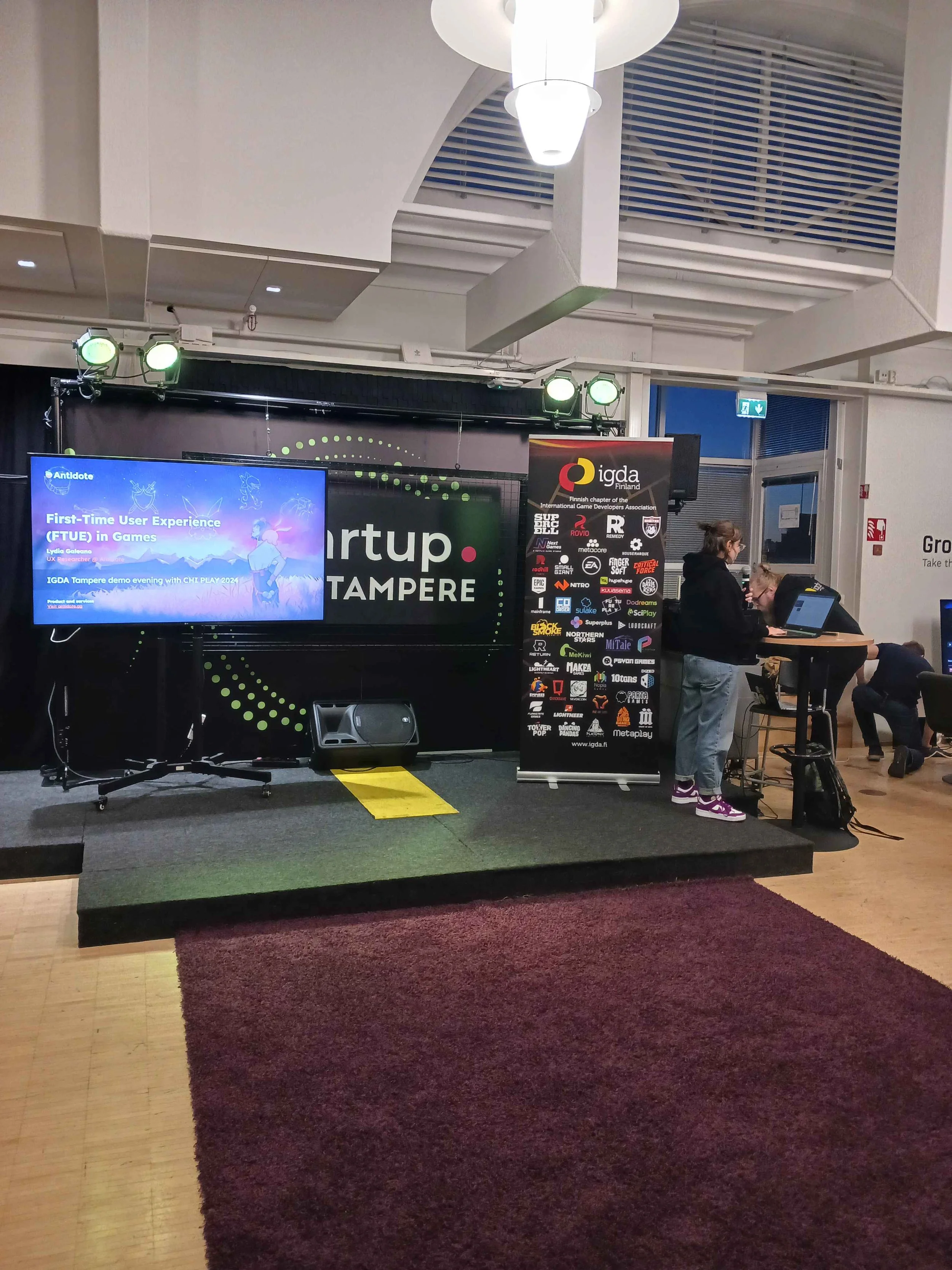 Lydia Galeano in IDGA Finland Tampere Hub, held in conjunction with CHI PLAY 2024