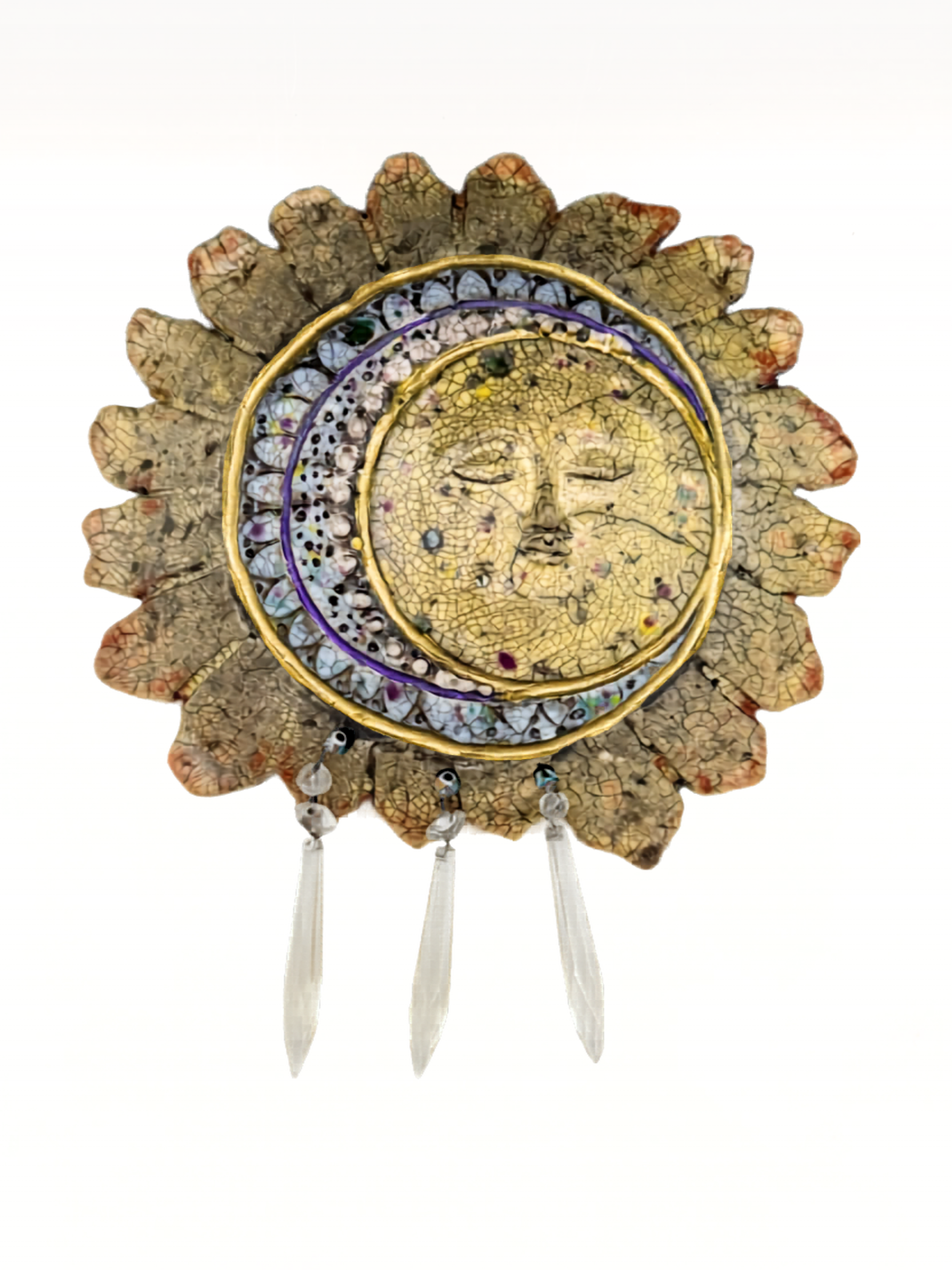 Raku-Fired Sun & Moon | Mel Titus
