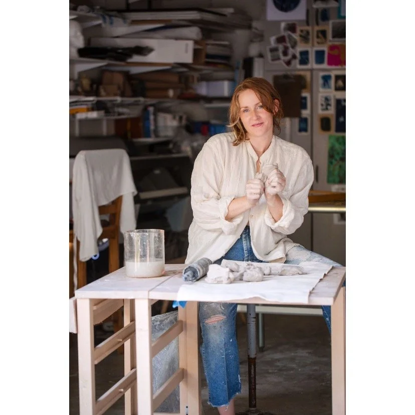 Katharine T Jacobs in her home art studio